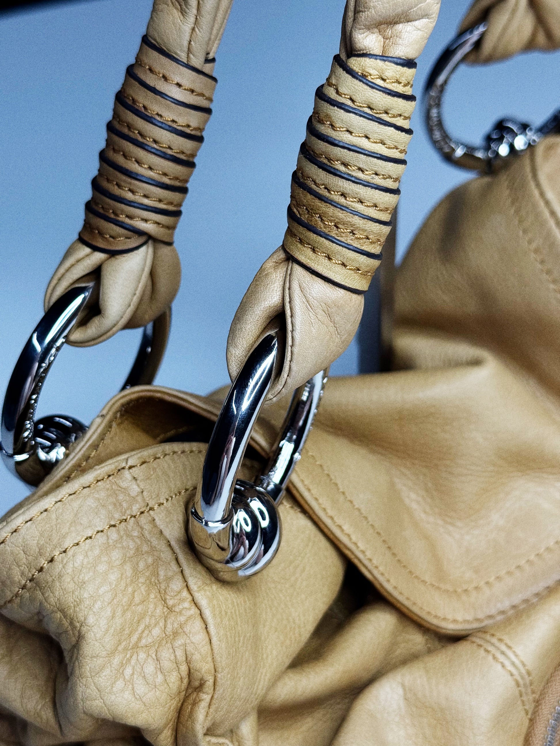 Makowsky Gathered Leather Shoulder Bag