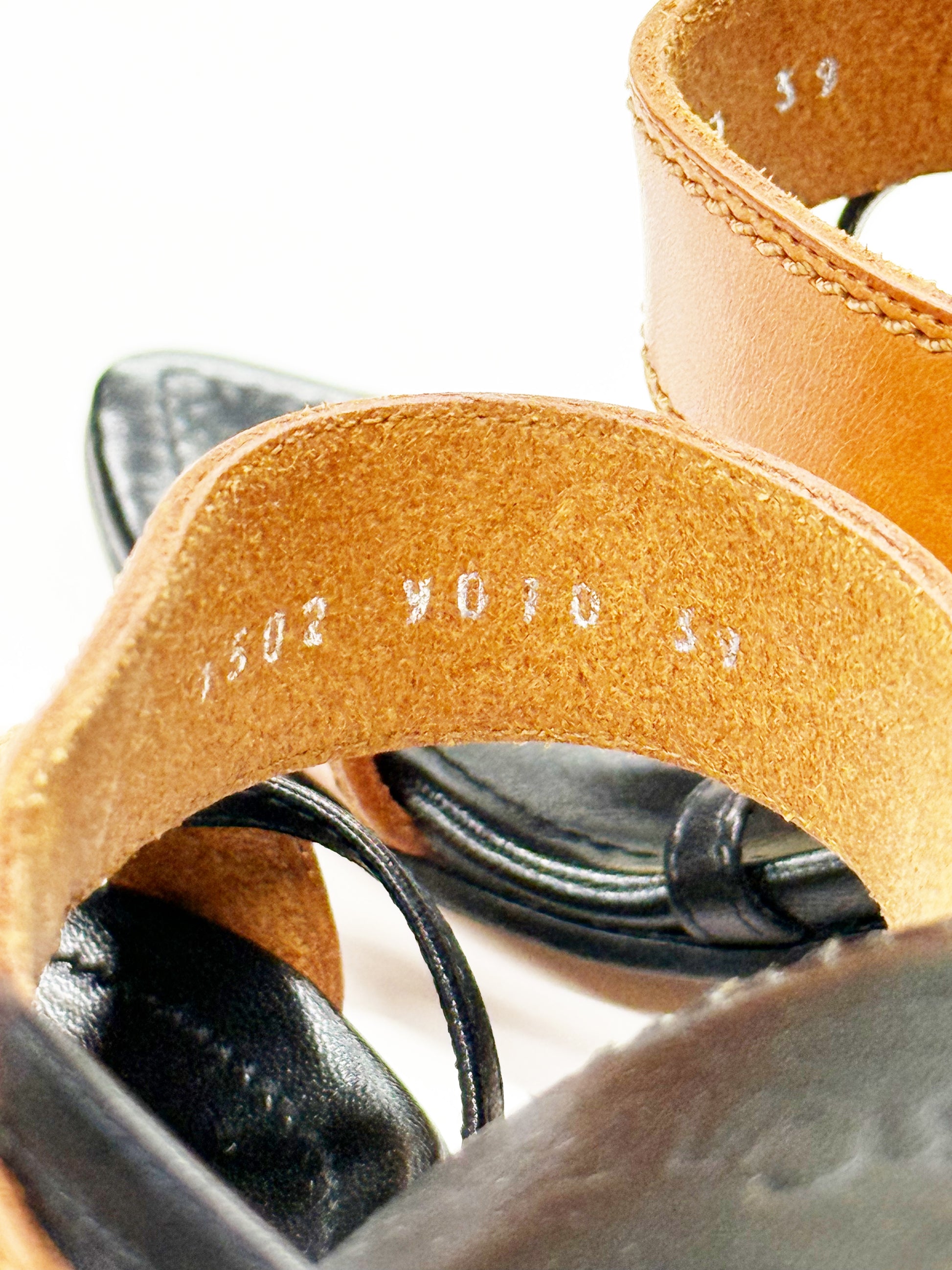 Yves Saint Laurent Leather Heeled Sandals