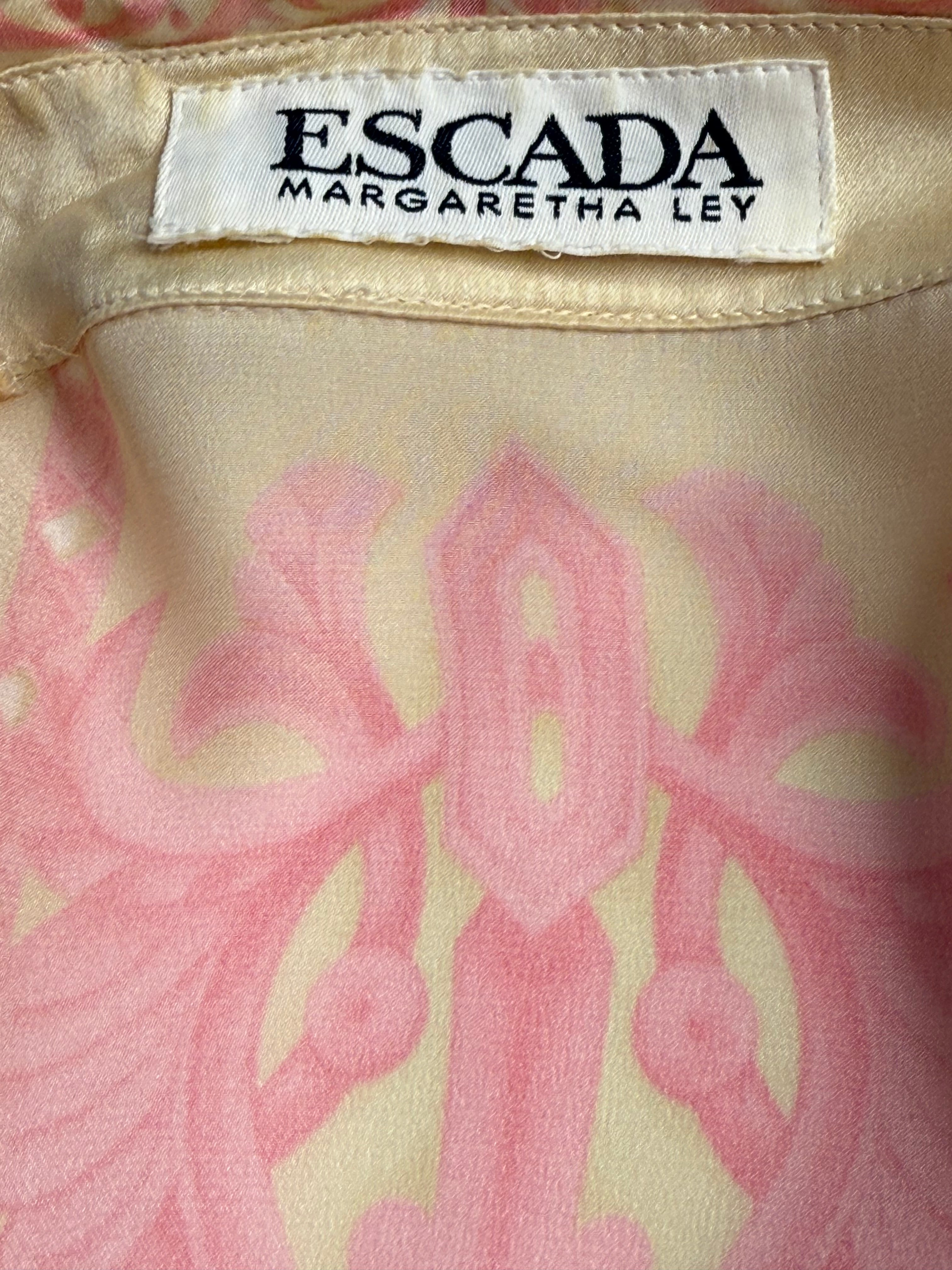 Escada Margaretha Ley Vintage Silk Blouse - M