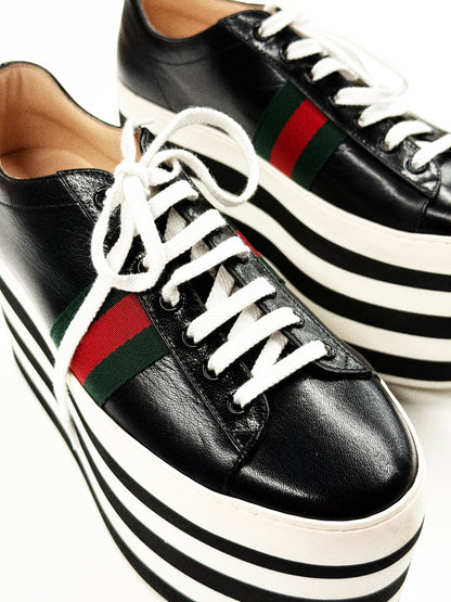 Gucci Peggy Leather Trainers