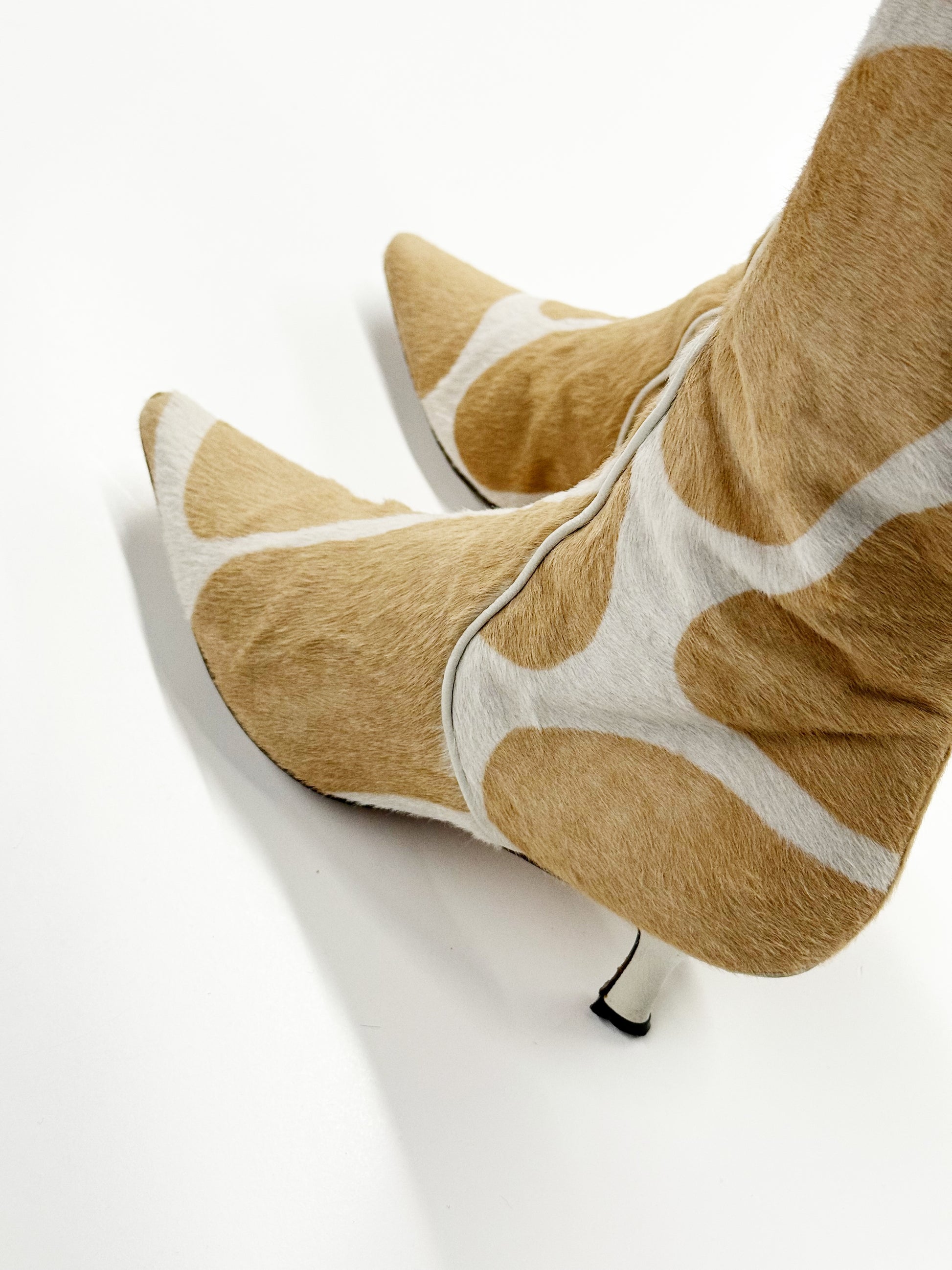 Valentino Calf Hair Knee-High Boots