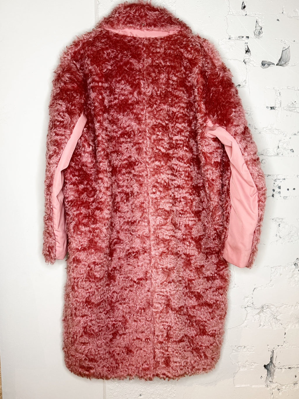Sportmax Pink Mohair-Blend Coat - M
