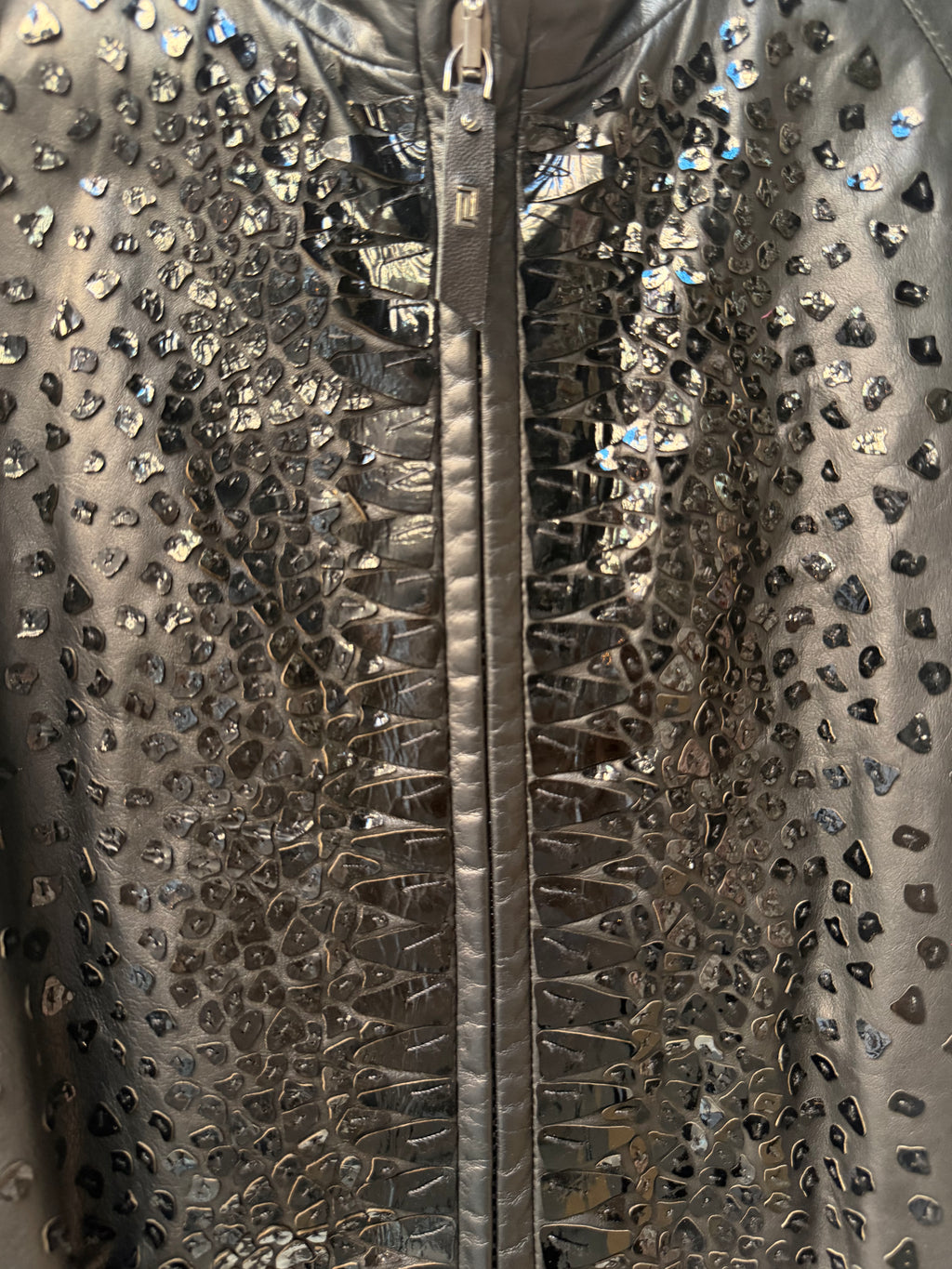 Versace leather jacket