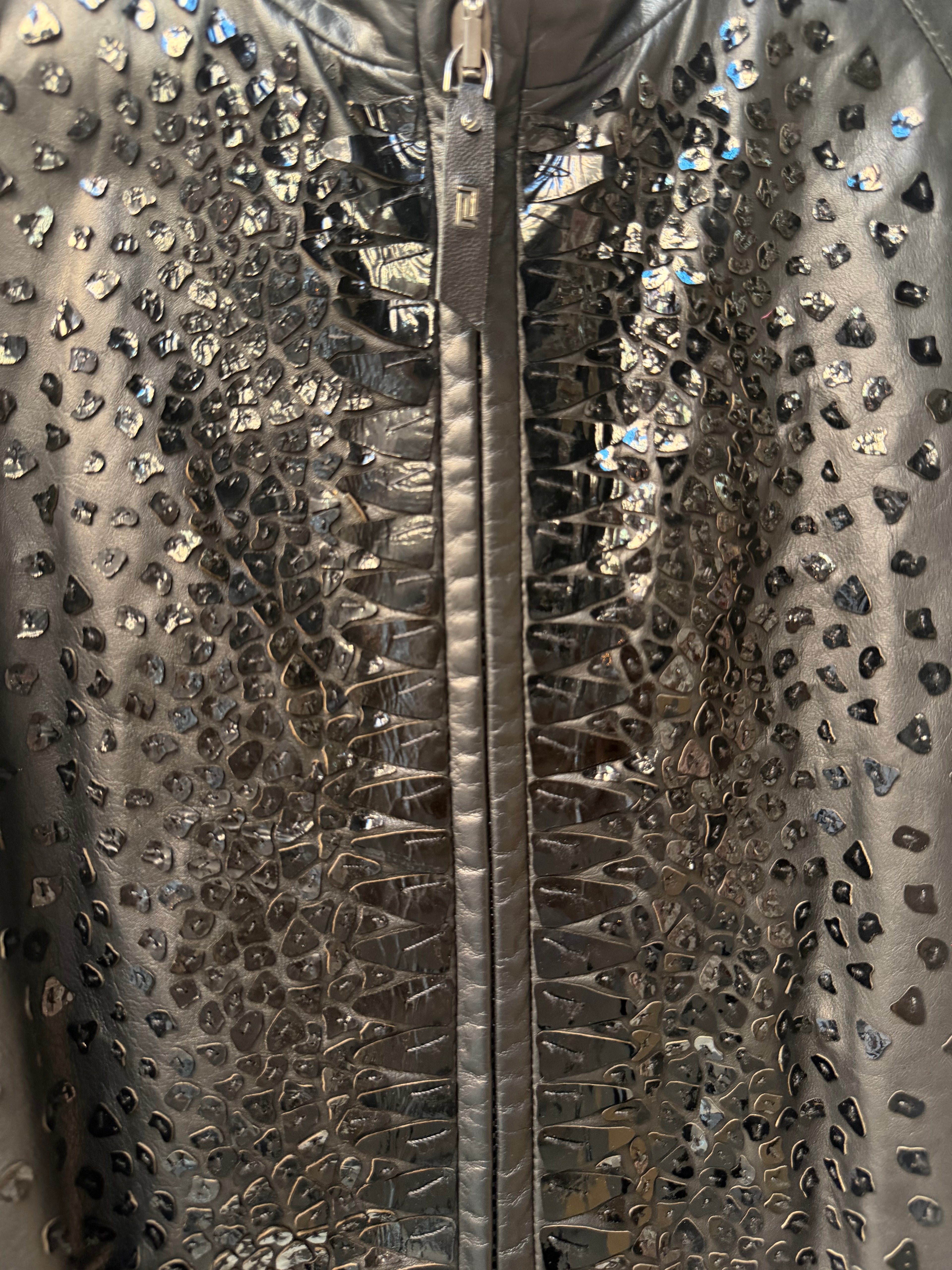 Versace leather jacket