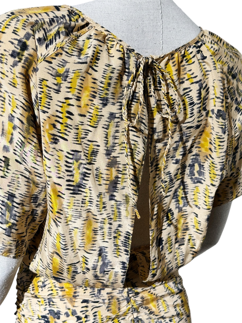 Twenty8twelve Silk Ruched Printed Dress