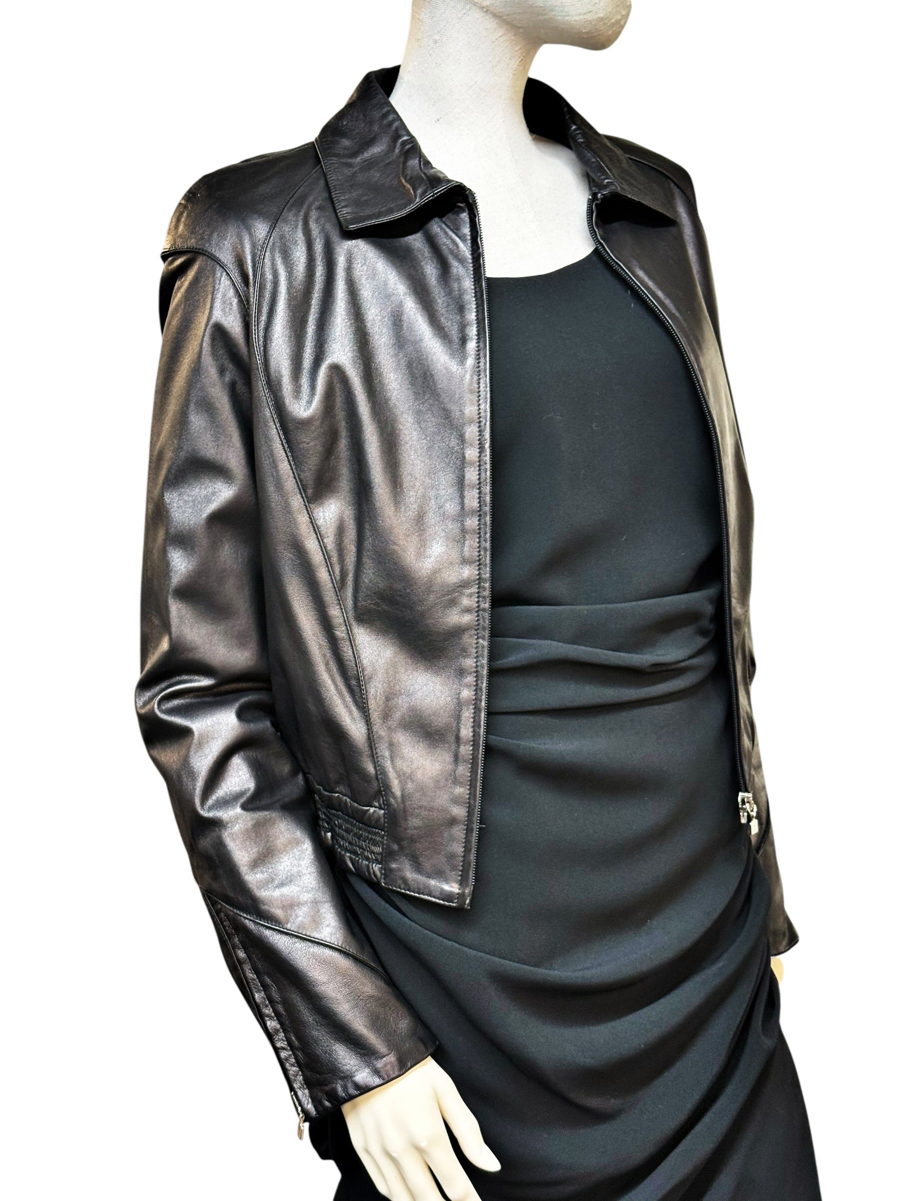 Claude Montana Vintage Leather Jacket - EU 38