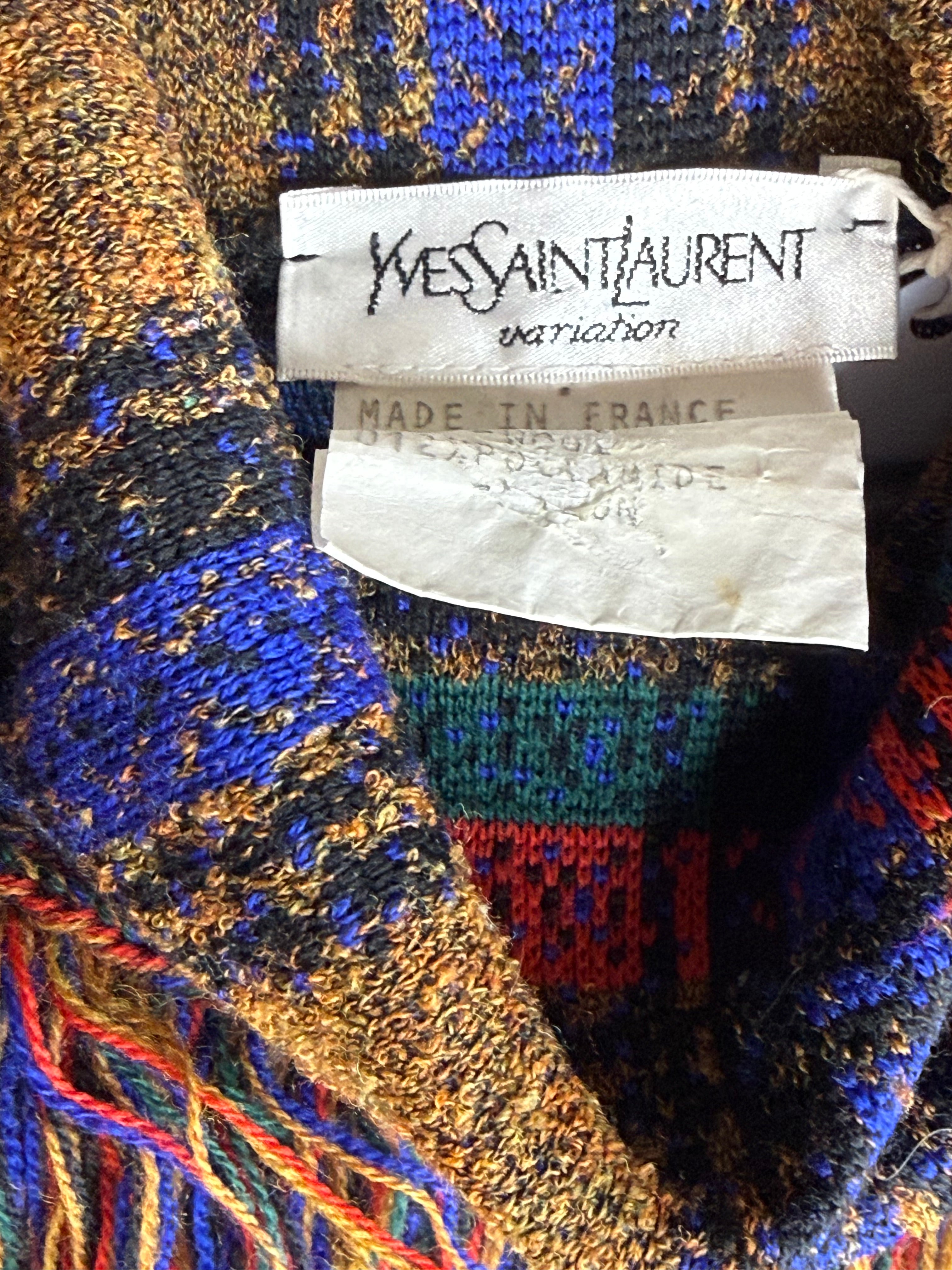 Yves Saint Laurent Variation Checked Wool Set