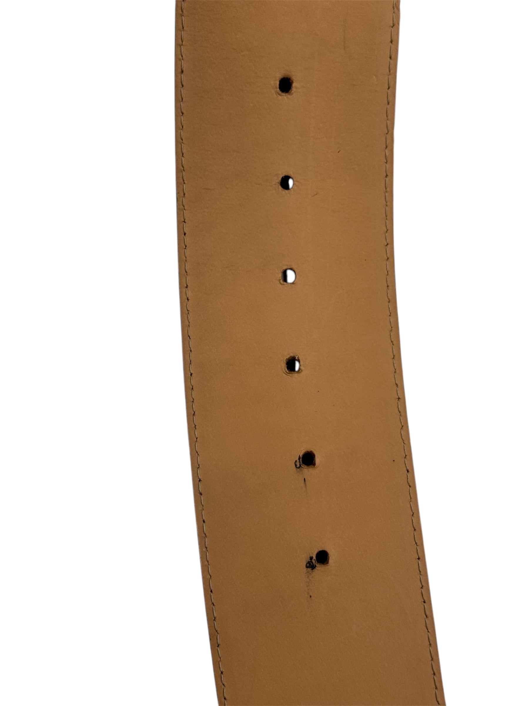 Merete Fonnesberg Embossed Leather Belt