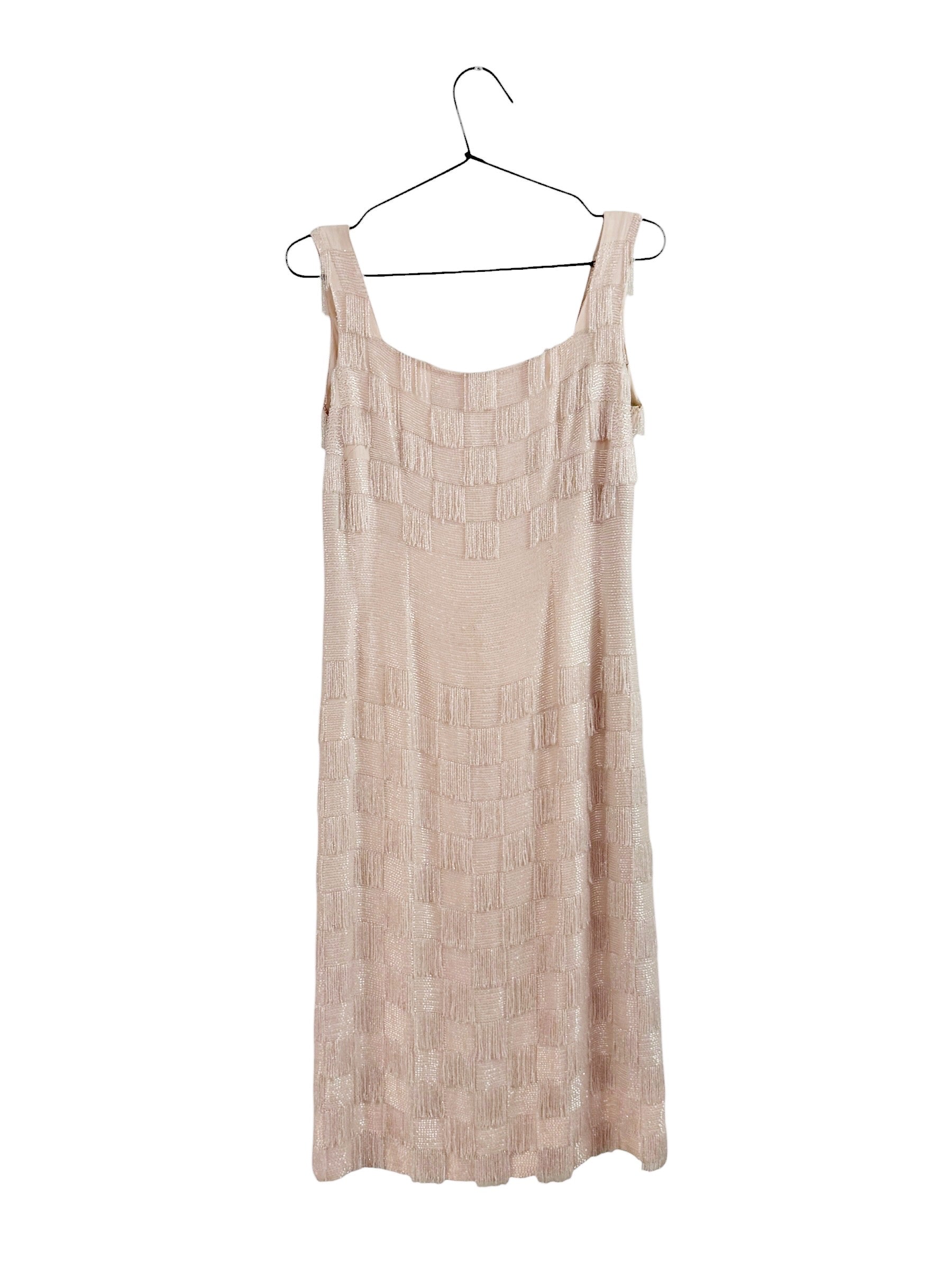 Vintage Pink Beaded Dress - EU 38