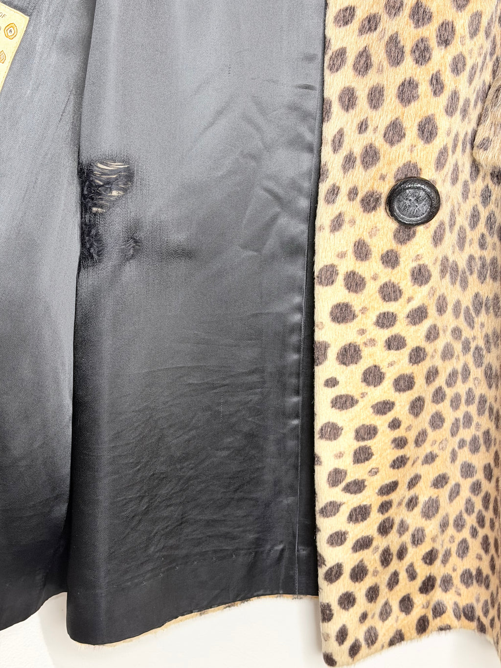 HITA Sportowne Leopard Print Fur Coat (Vintage)