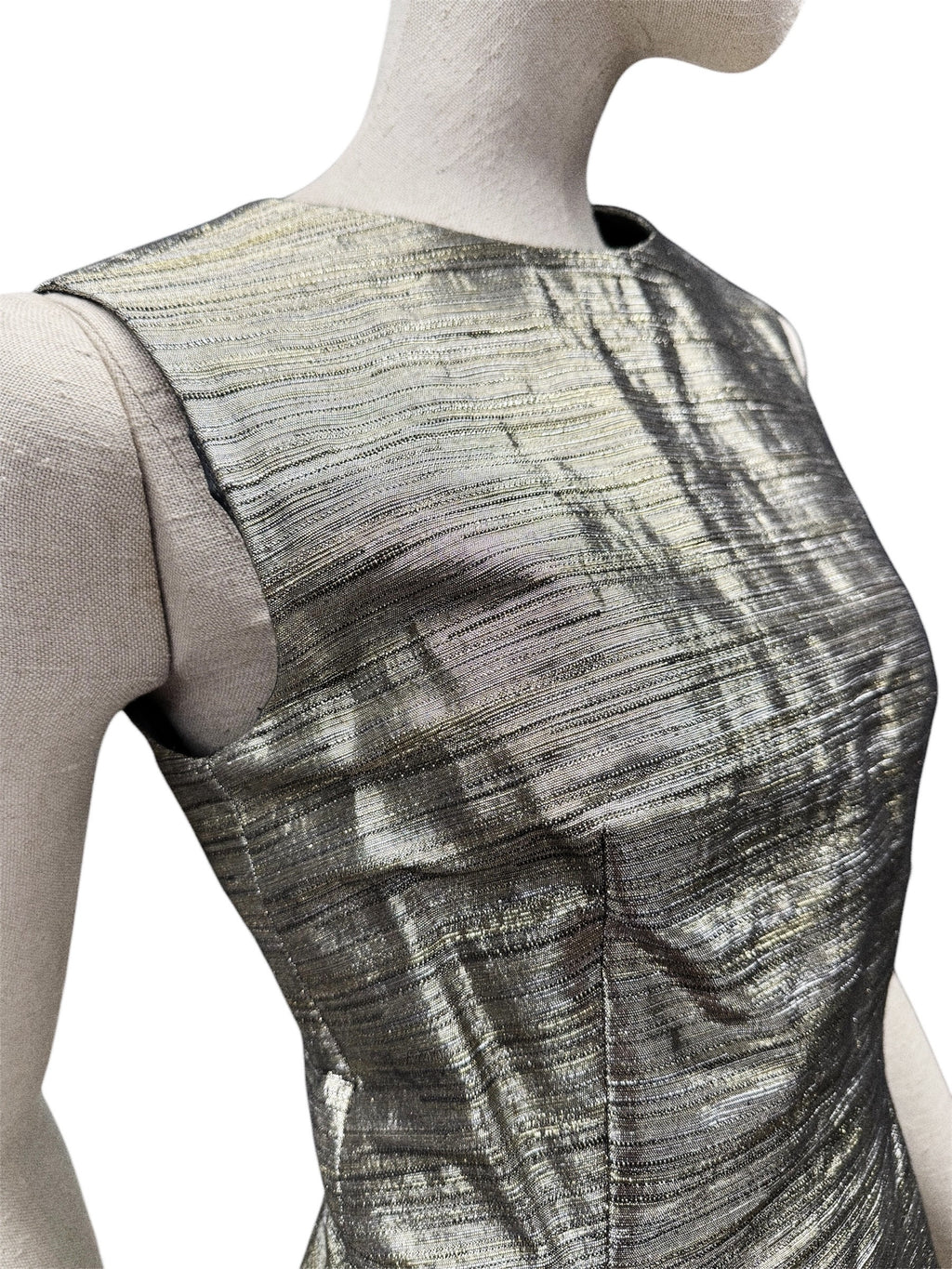 Alexander McQueen Metallic Mini Dress