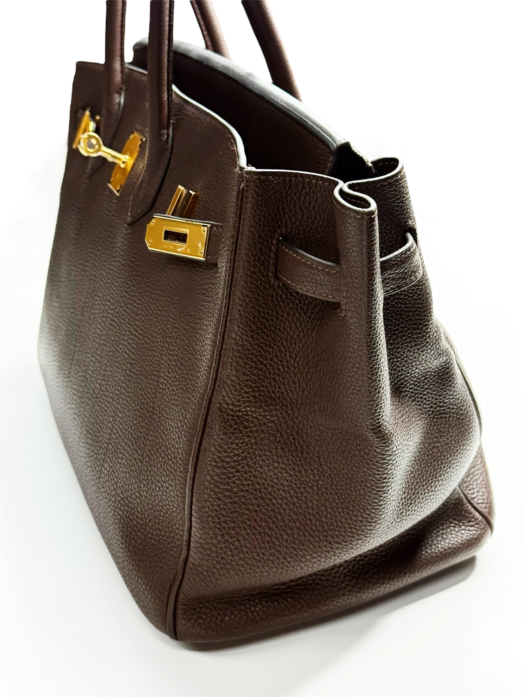 Hermès Birkin 35 Chocolate Brown Togo Leather