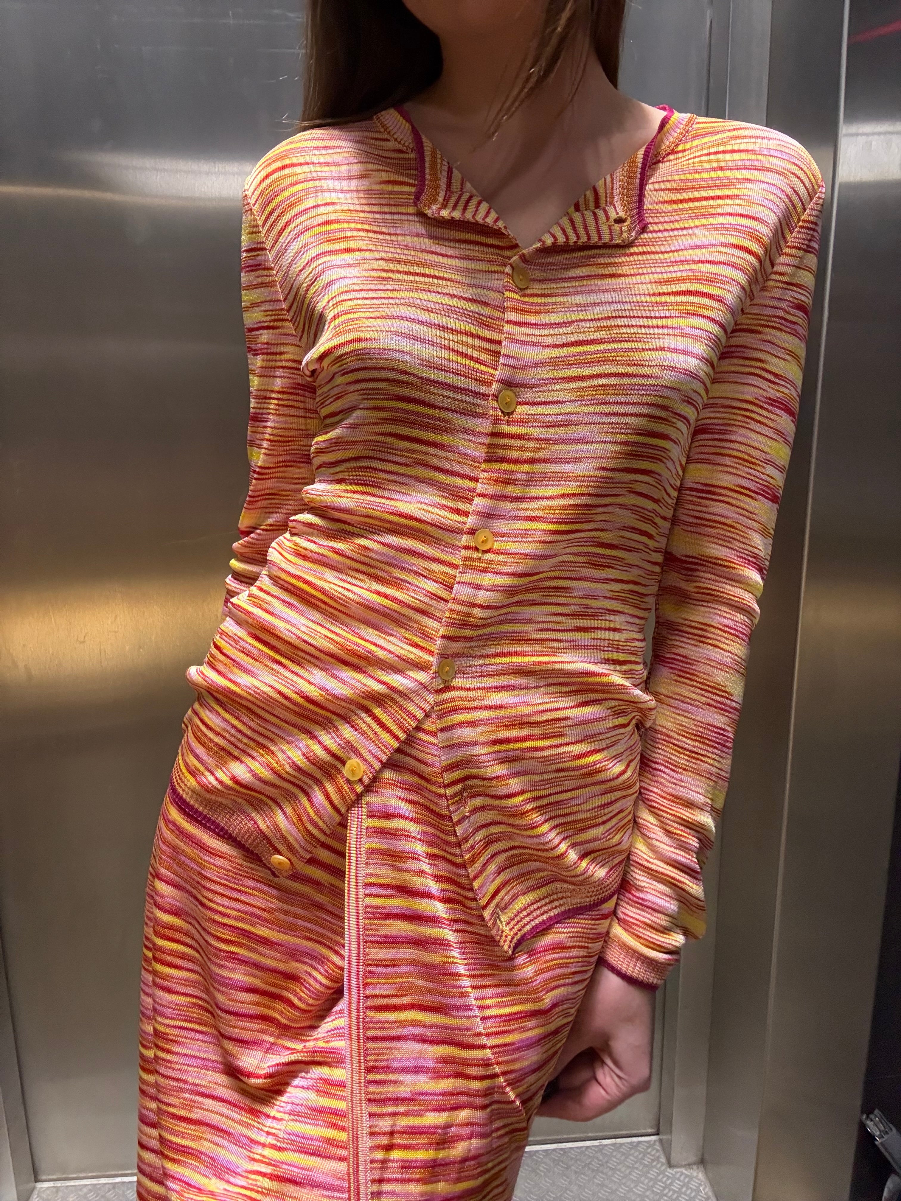 Missoni Striped Knit Cardigan & Skirt Set