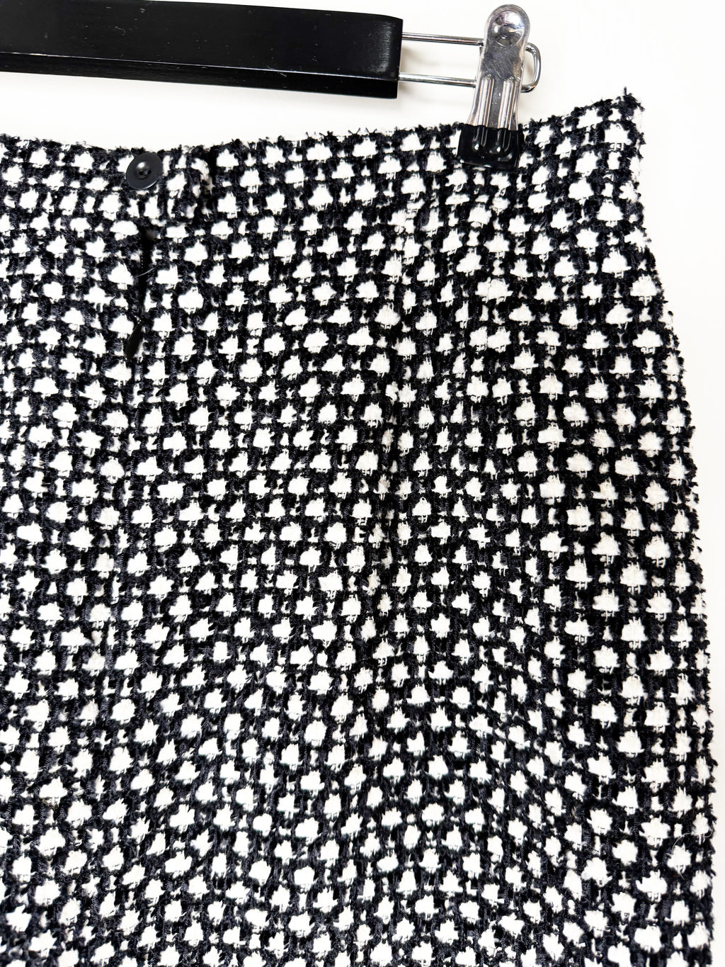 Escada Tweed Jacket & Skirt Set with Fur Details