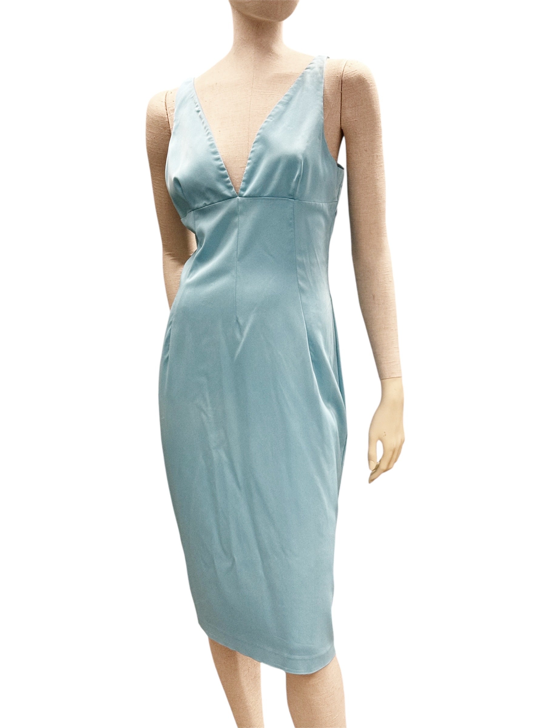 D&G Sky Blue Pencil Dress