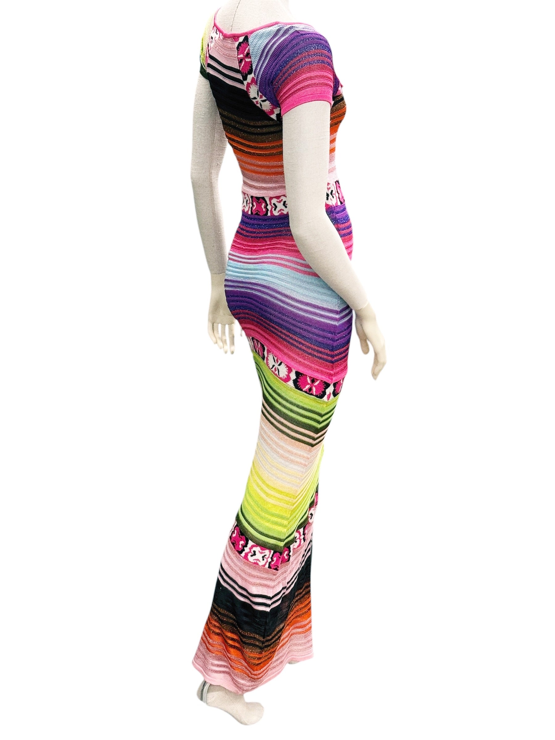 Christian Lacroix Bazar Multicolor Knit Dress