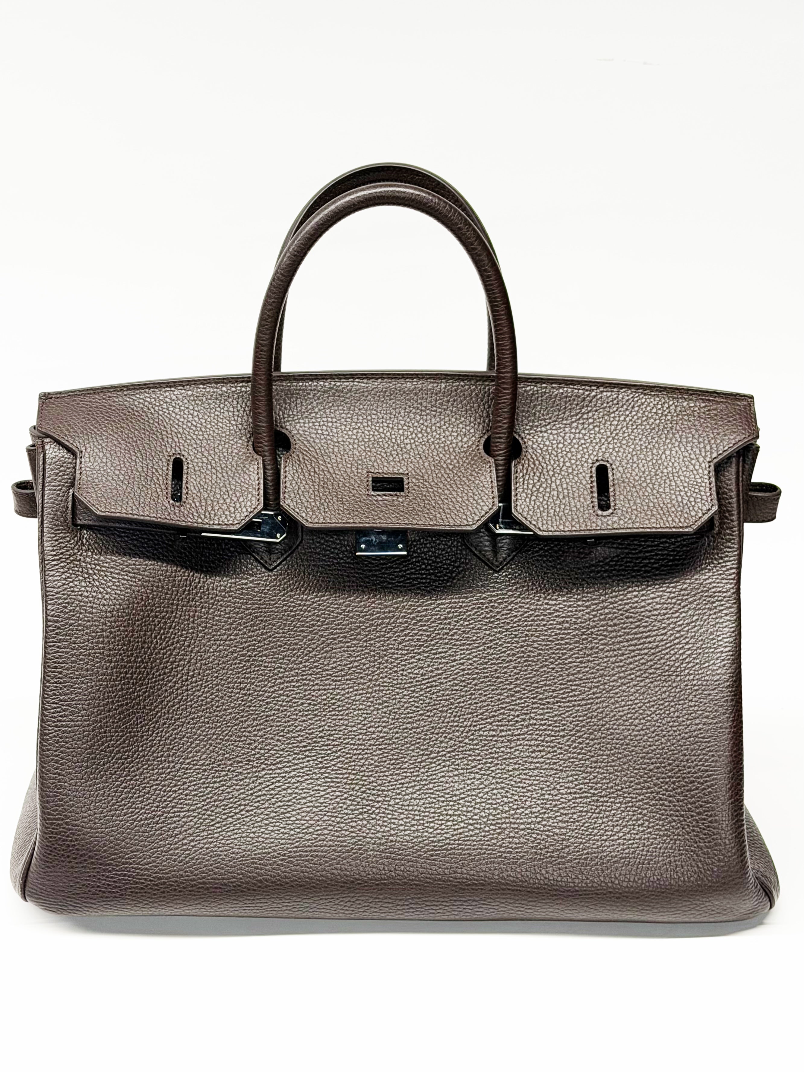 Hermès Birkin 40 Etoupe Togo Leather Palladium Hardware 2011 Investment Piece
