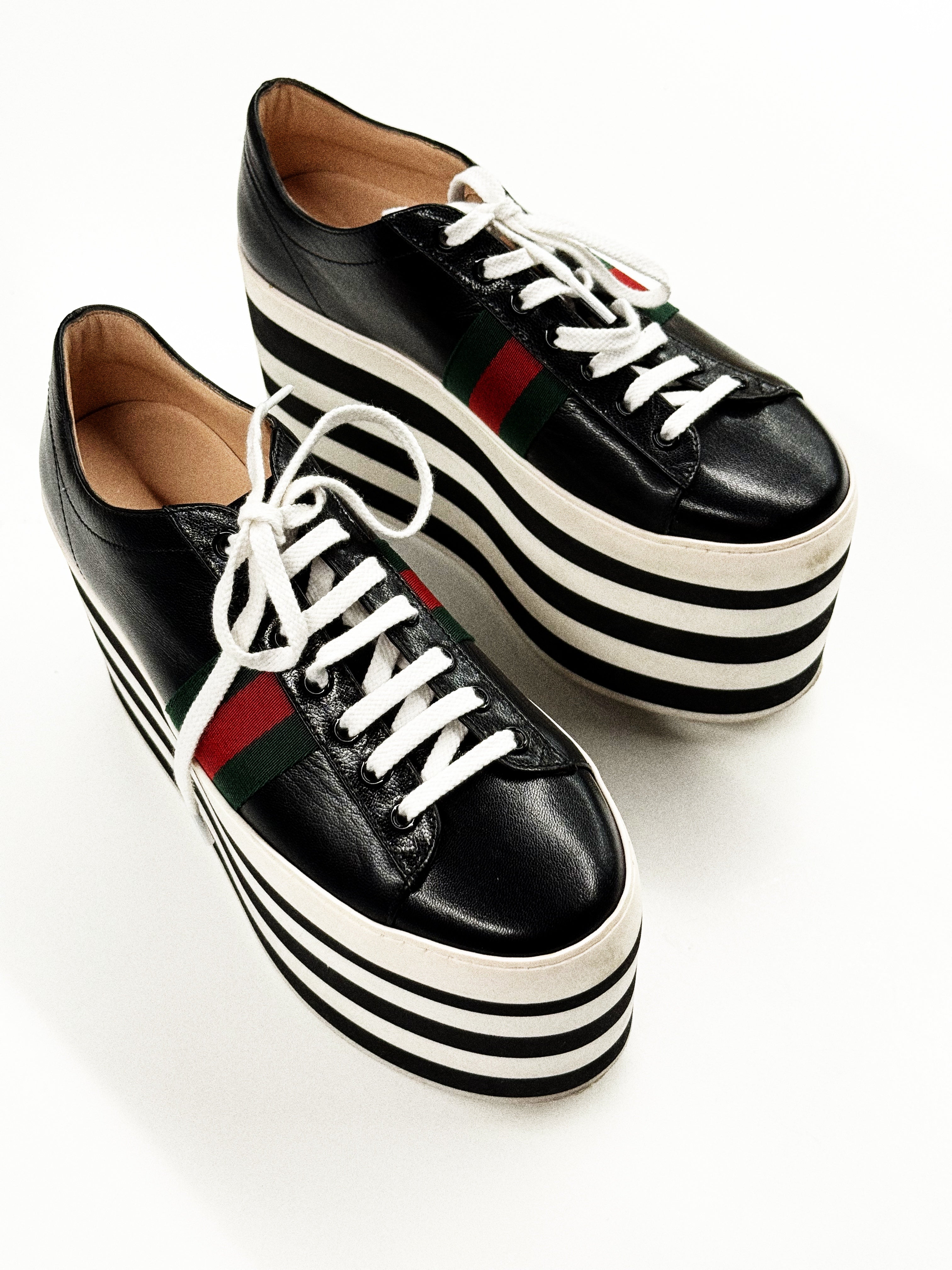 Gucci Peggy Leather Trainers