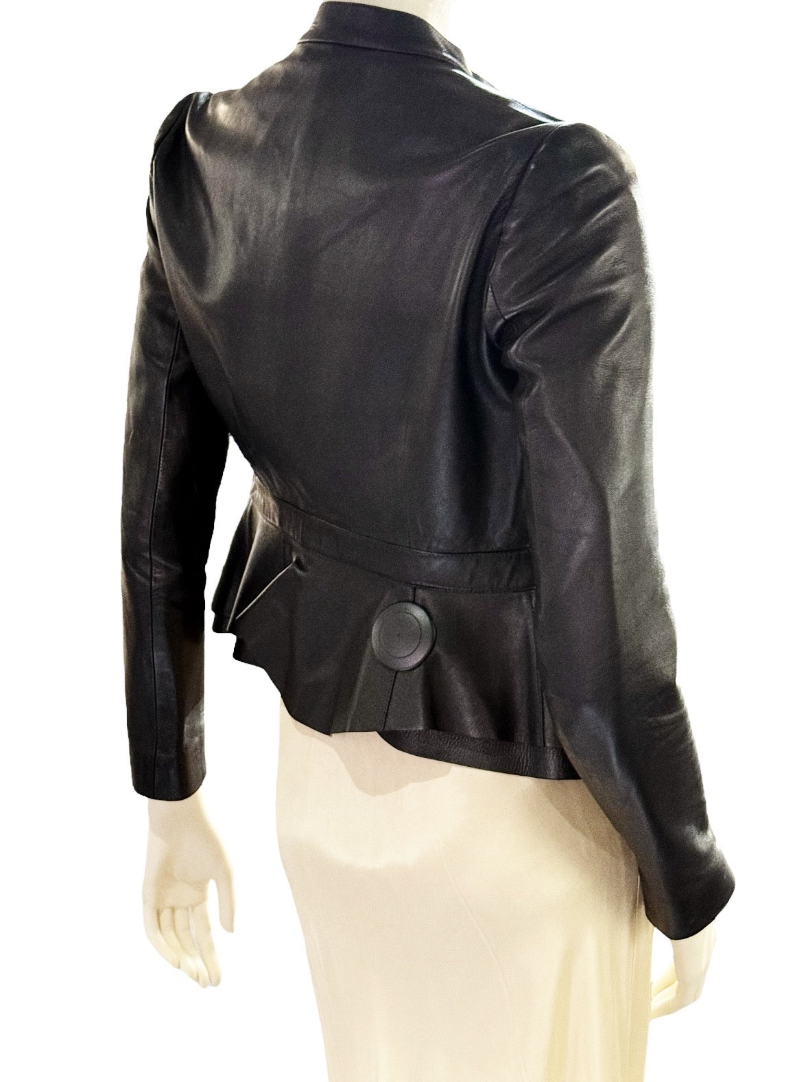 GUCCI Black Leather Jacket – Made in Italy