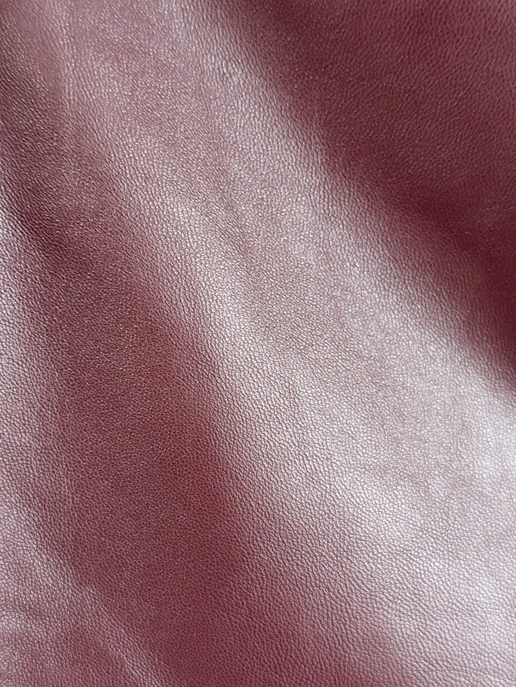 Mariette Burgundy Leather Skirt - EU 36