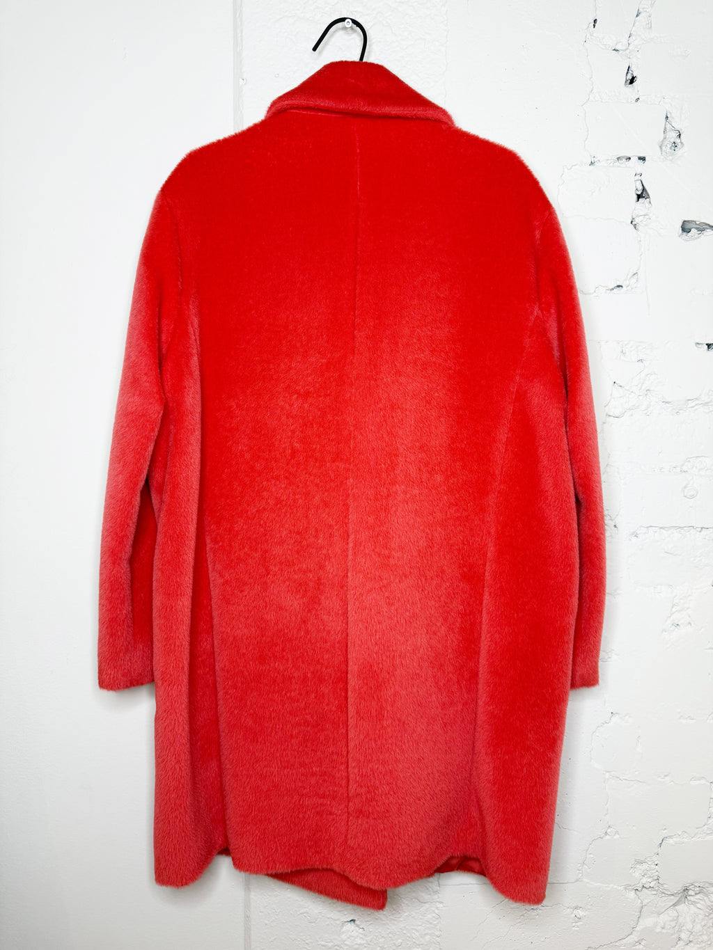 Caroll Double-Breasted Coral Coat