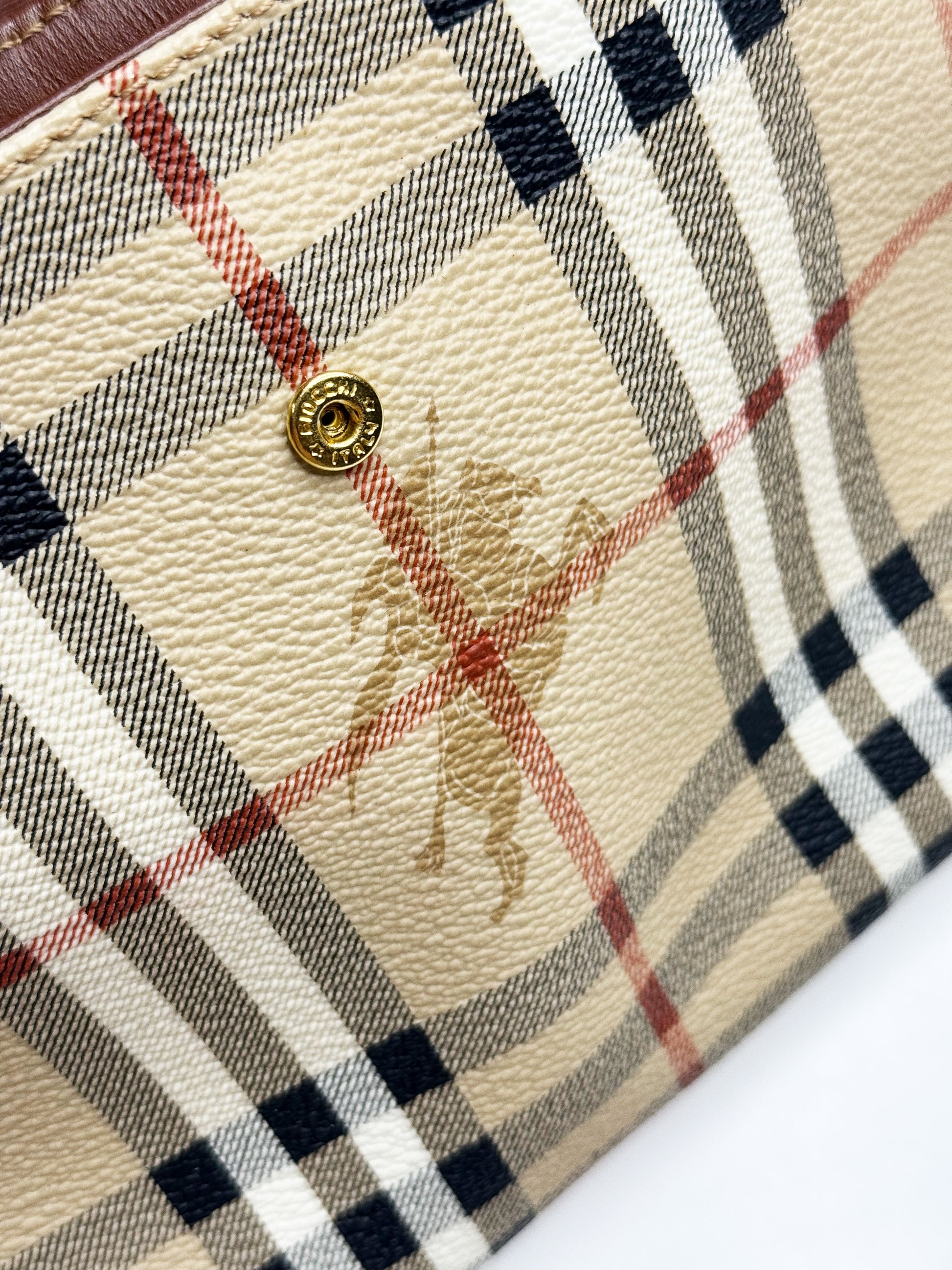 BURBERRY VINTAGE HAYMARKET MINI TOTE (2000–2017)