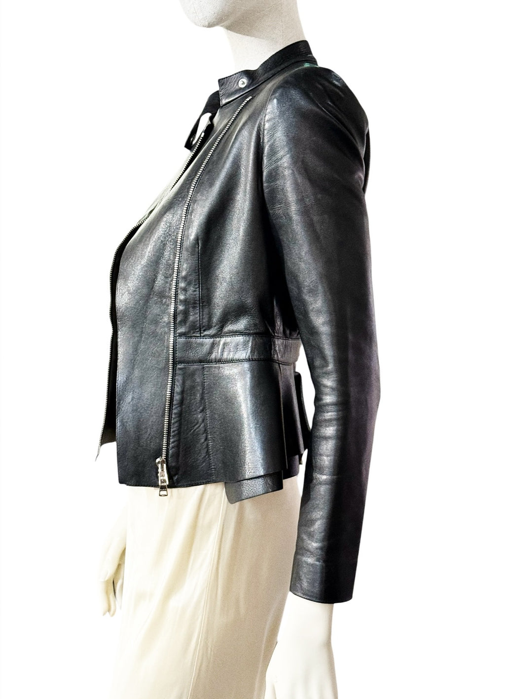 GUCCI Black Leather Jacket – Made in Italy