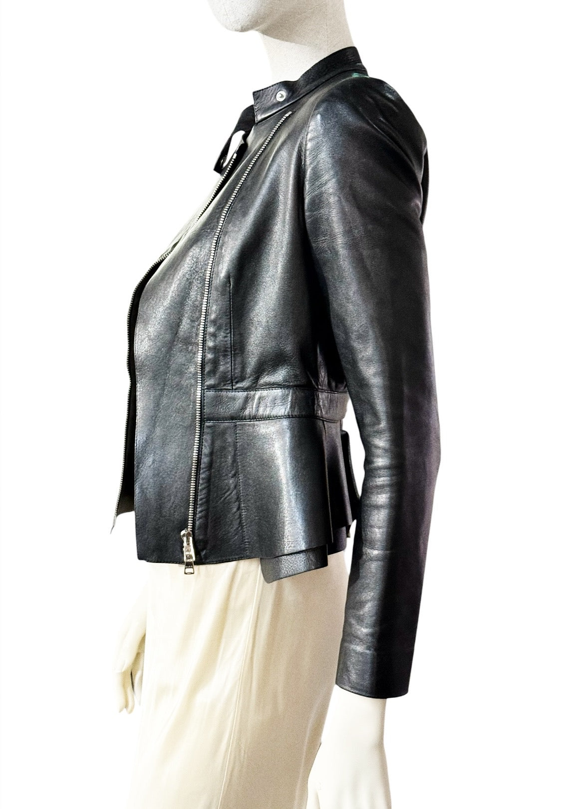 GUCCI Black Leather Jacket – Made in Italy