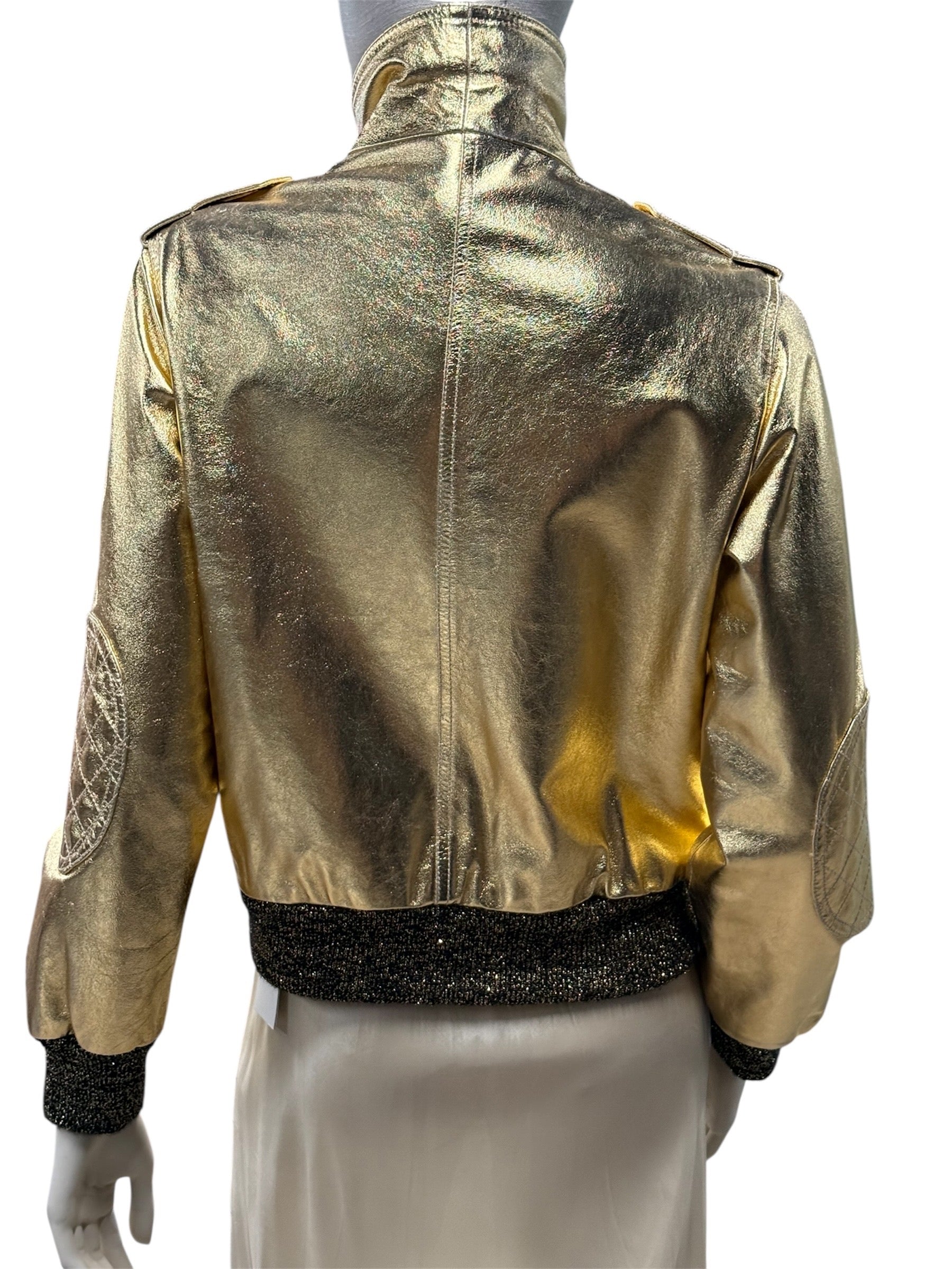 D&G JUNIOR GOLD SHORT JACKET