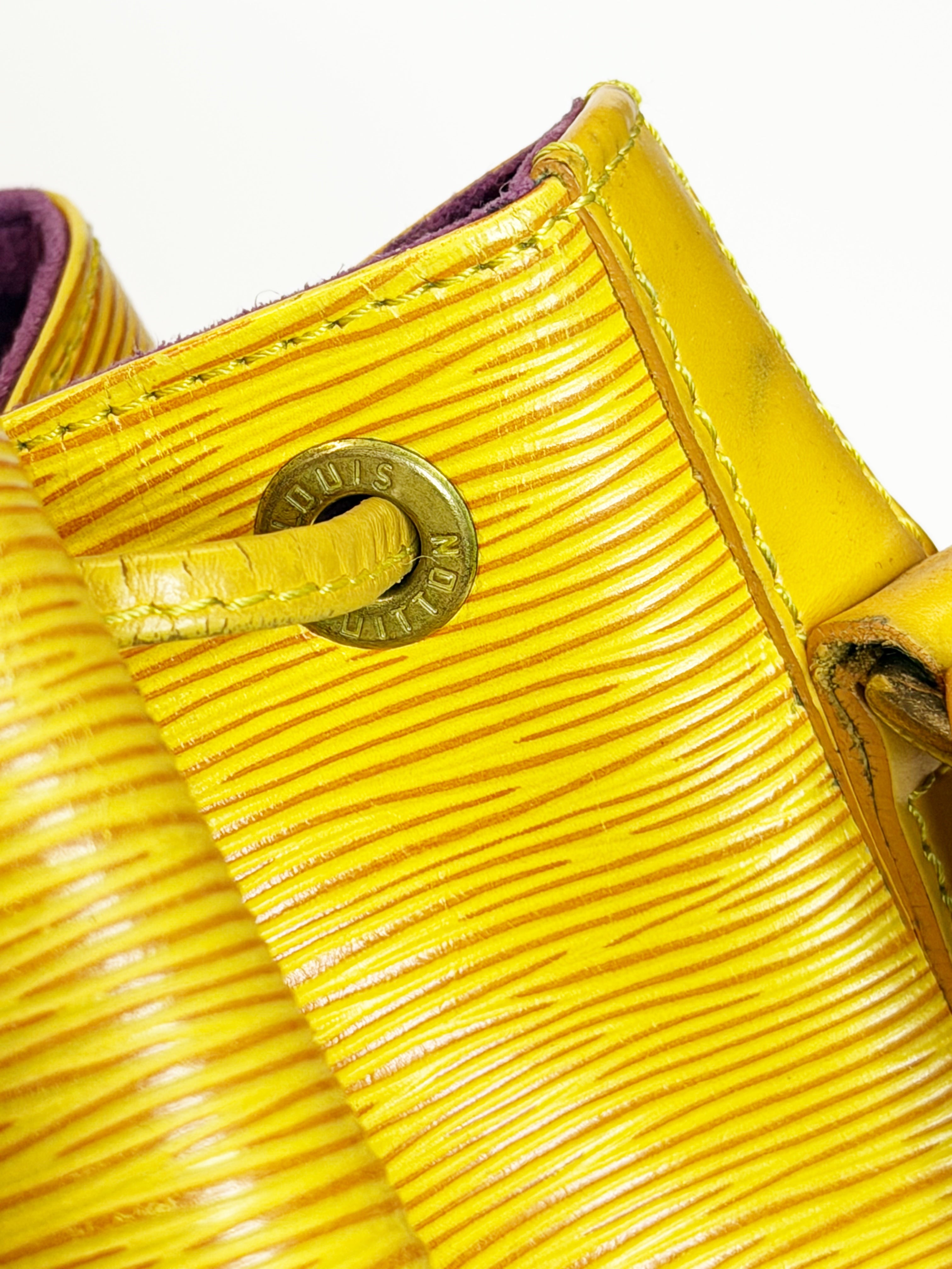 Louis Vuitton Noé Epi Leather Bucket Bag – Yellow