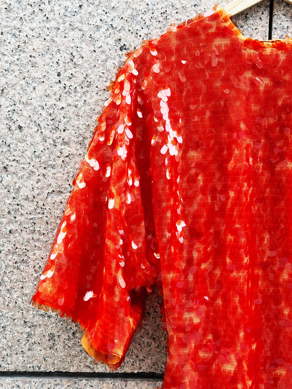 ROTATE Sequin Dress in Red