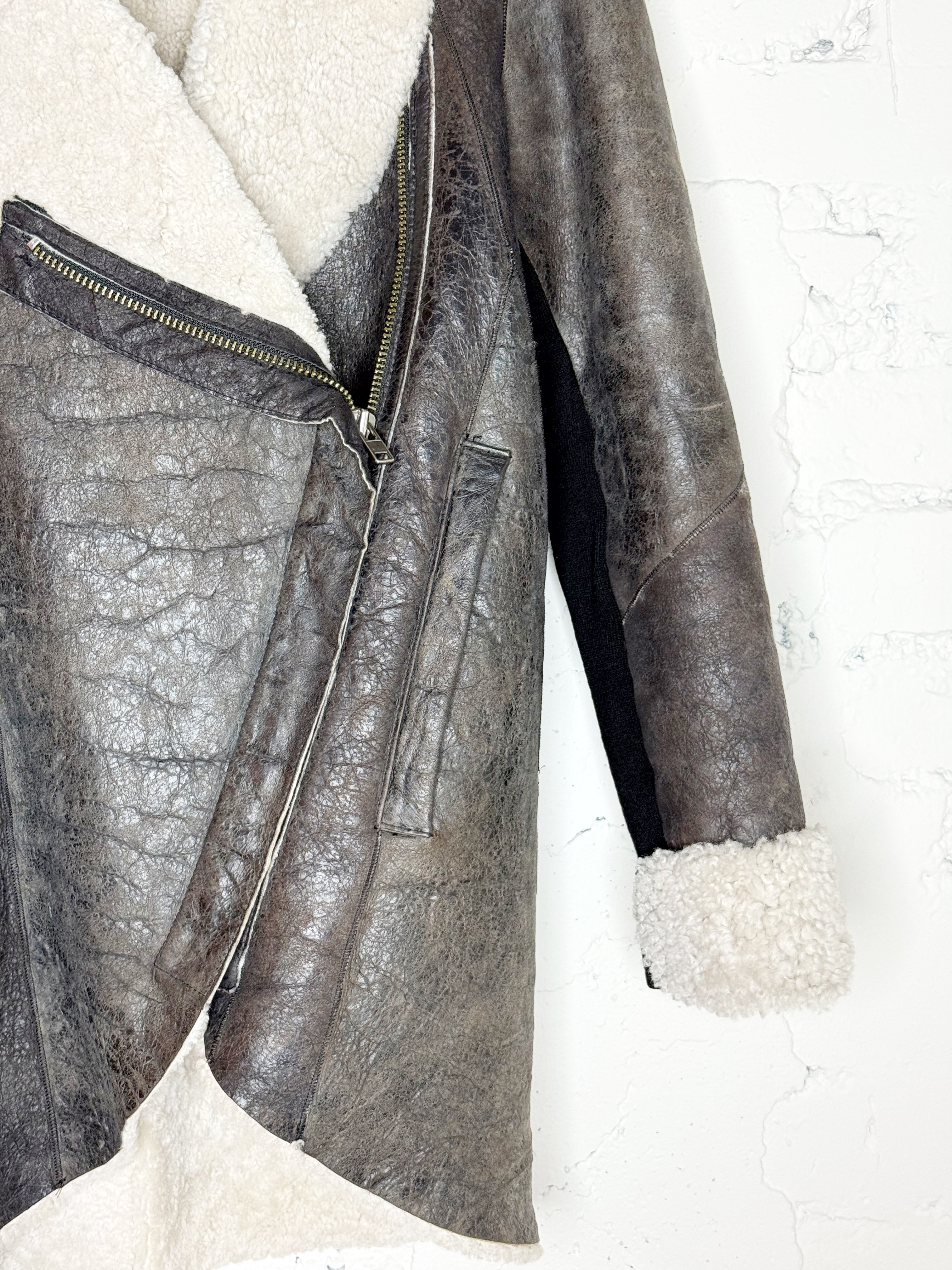 Helmut Lang Shearling Jacket - EU 36