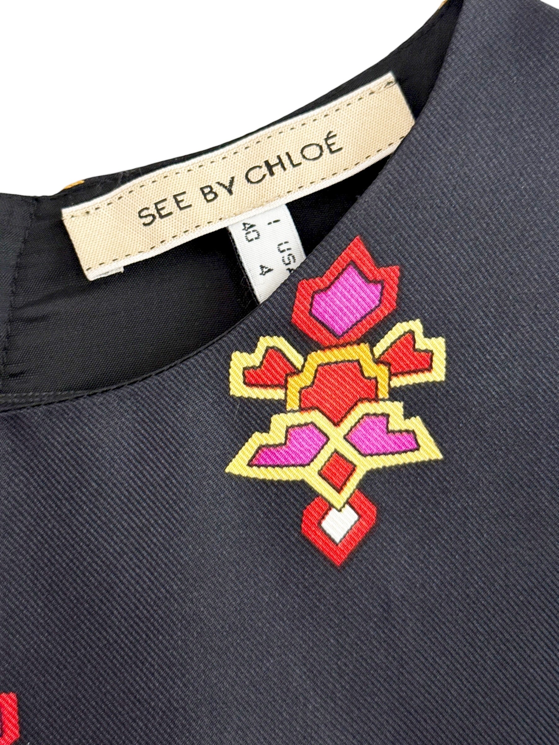 See by Chloé Silk Printed Dress - EU 36