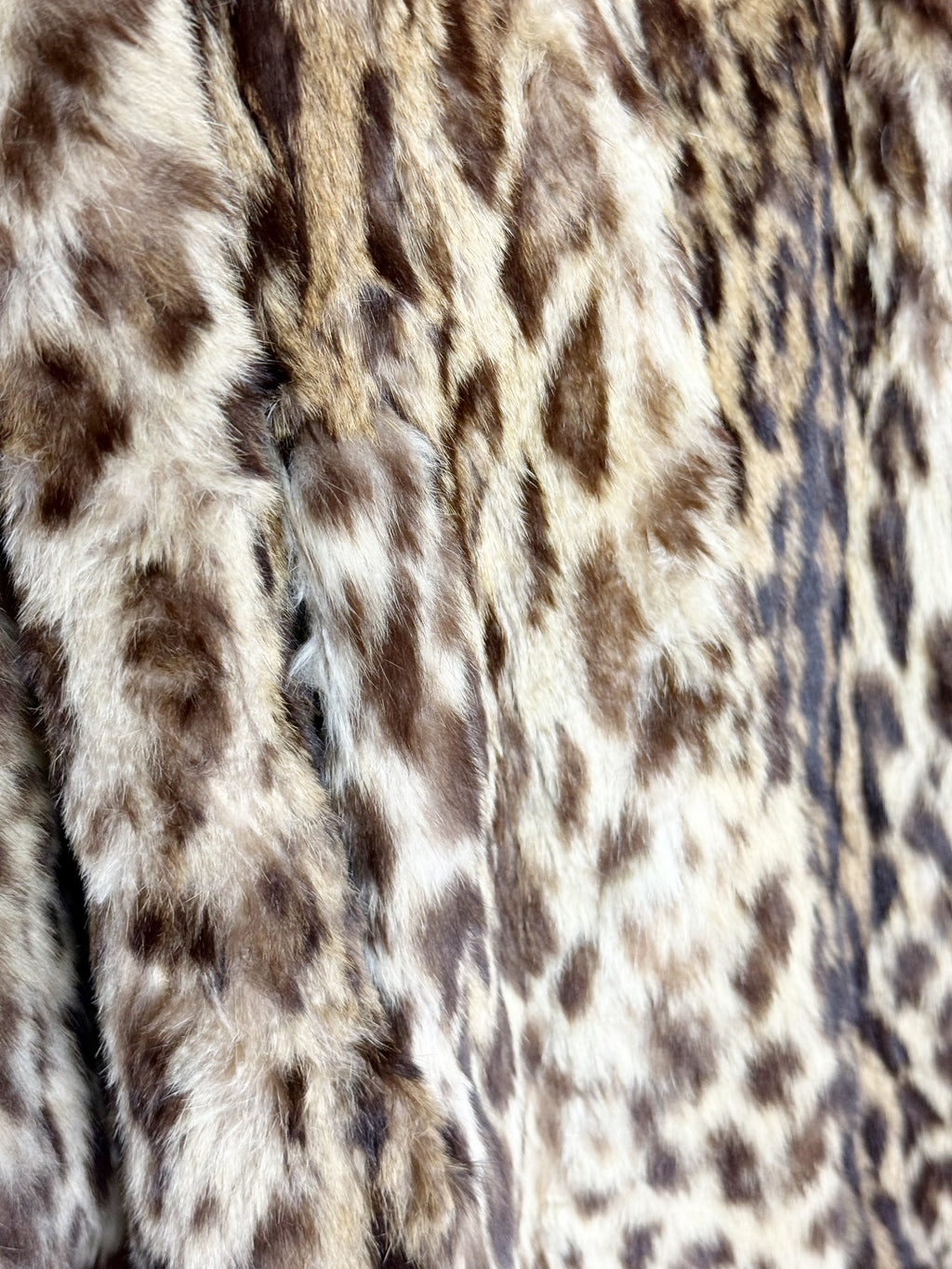 Vintage Leopard Print Fur Coat