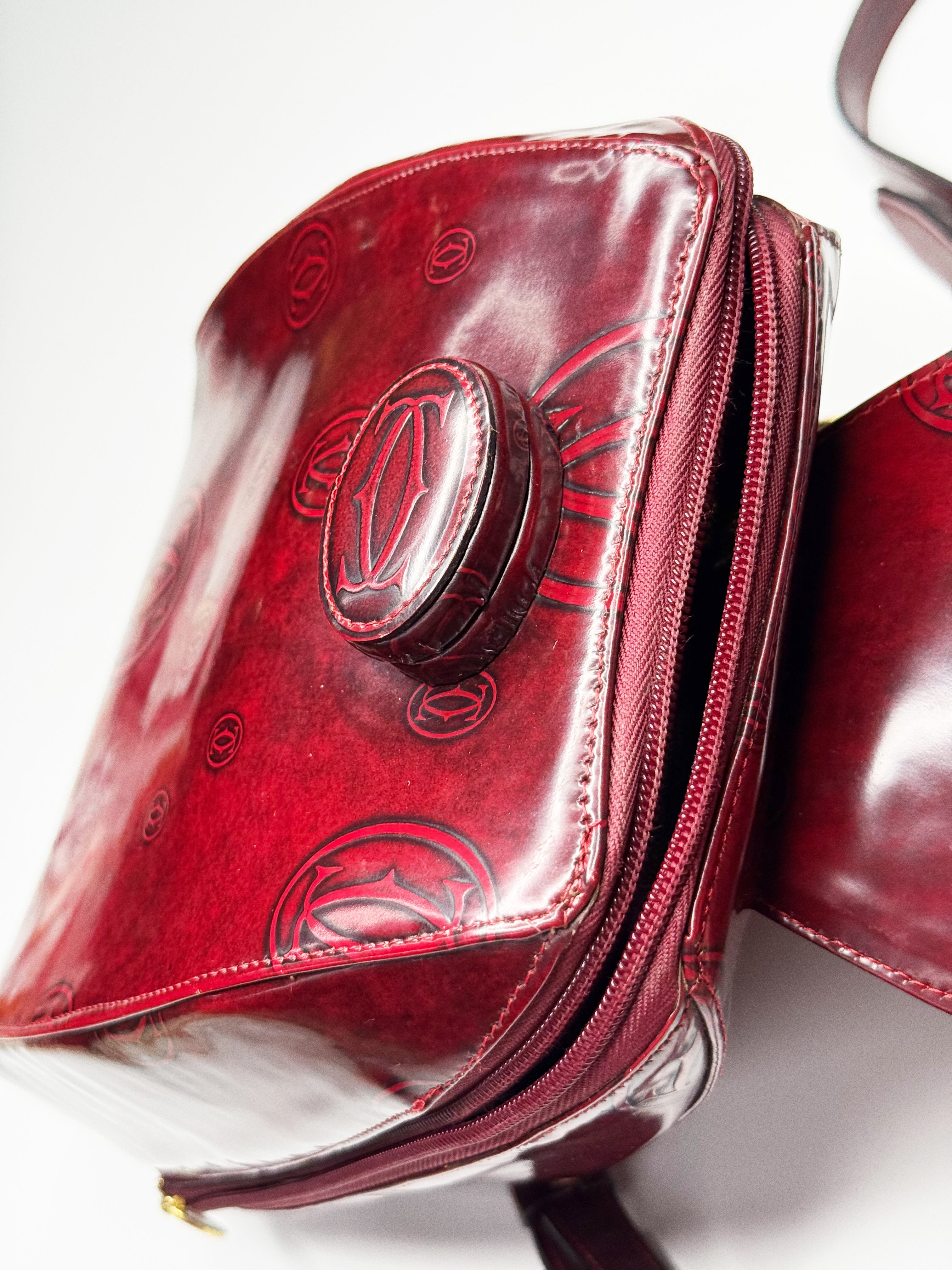 Cartier Happy Birthday Backpack – Bordeaux Red Calf Leather