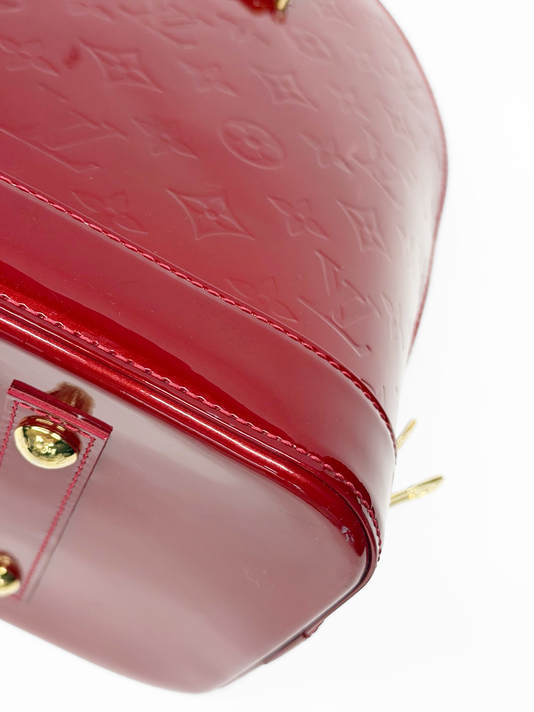 LOUIS VUITTON ALMA VERNIS GM RED