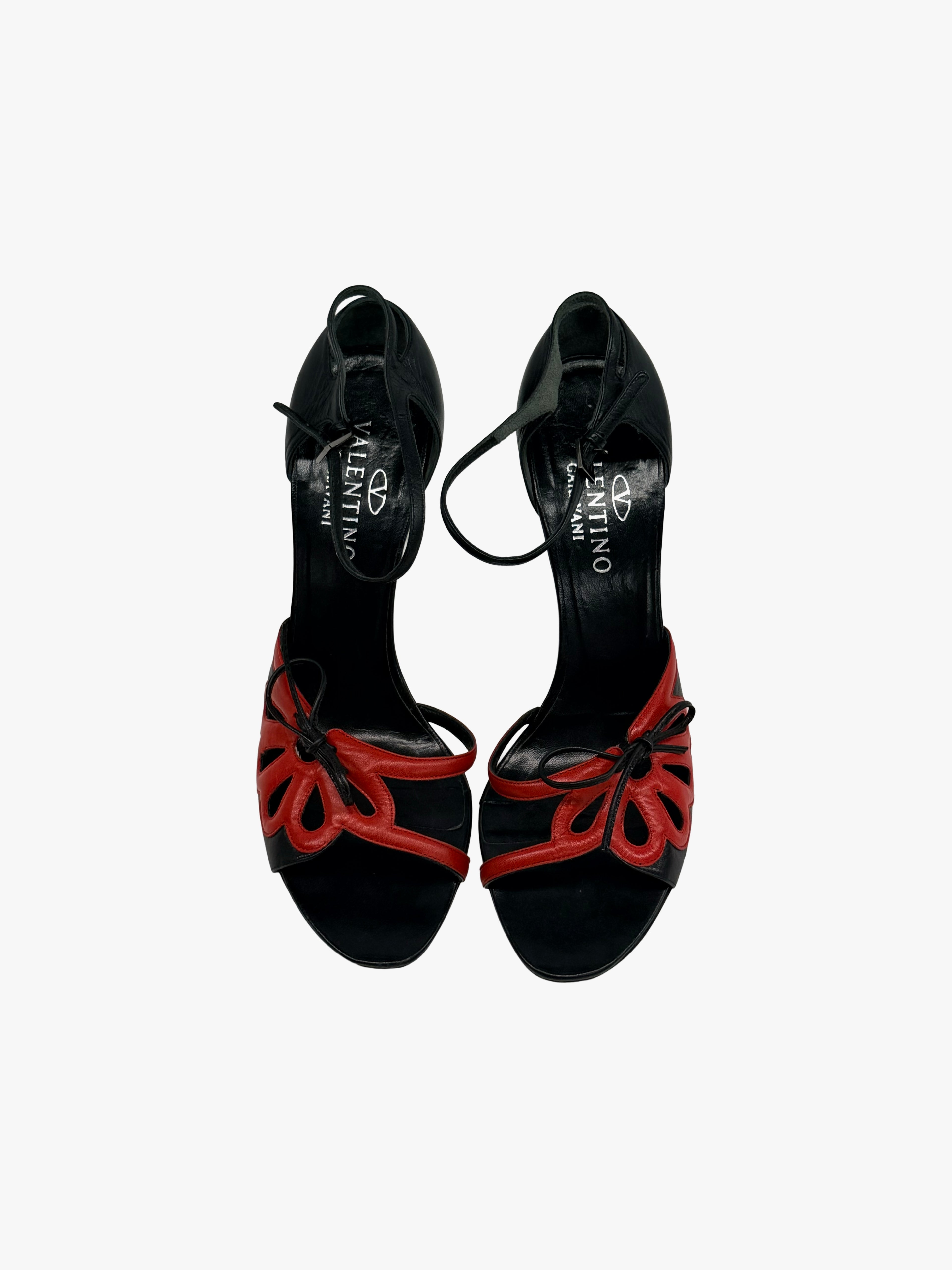 Valentino Garavani Leather Floral heels