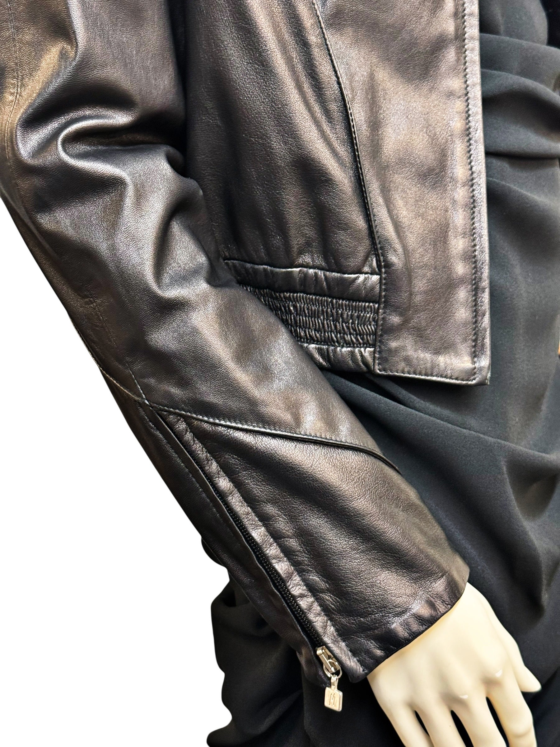 Claude Montana Vintage Leather Jacket - EU 38