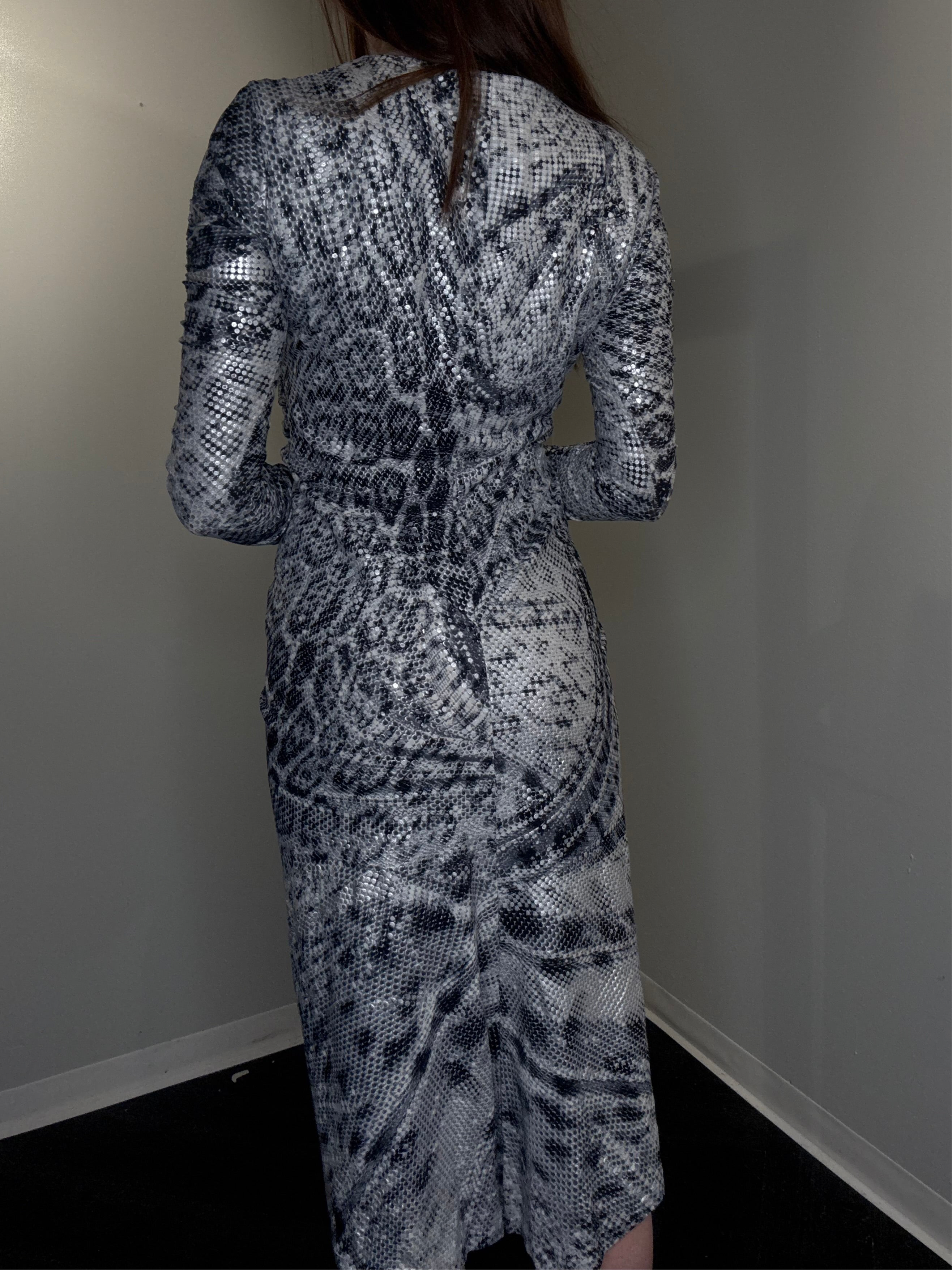 Roberto Cavalli Snake-Print Stretch Dress