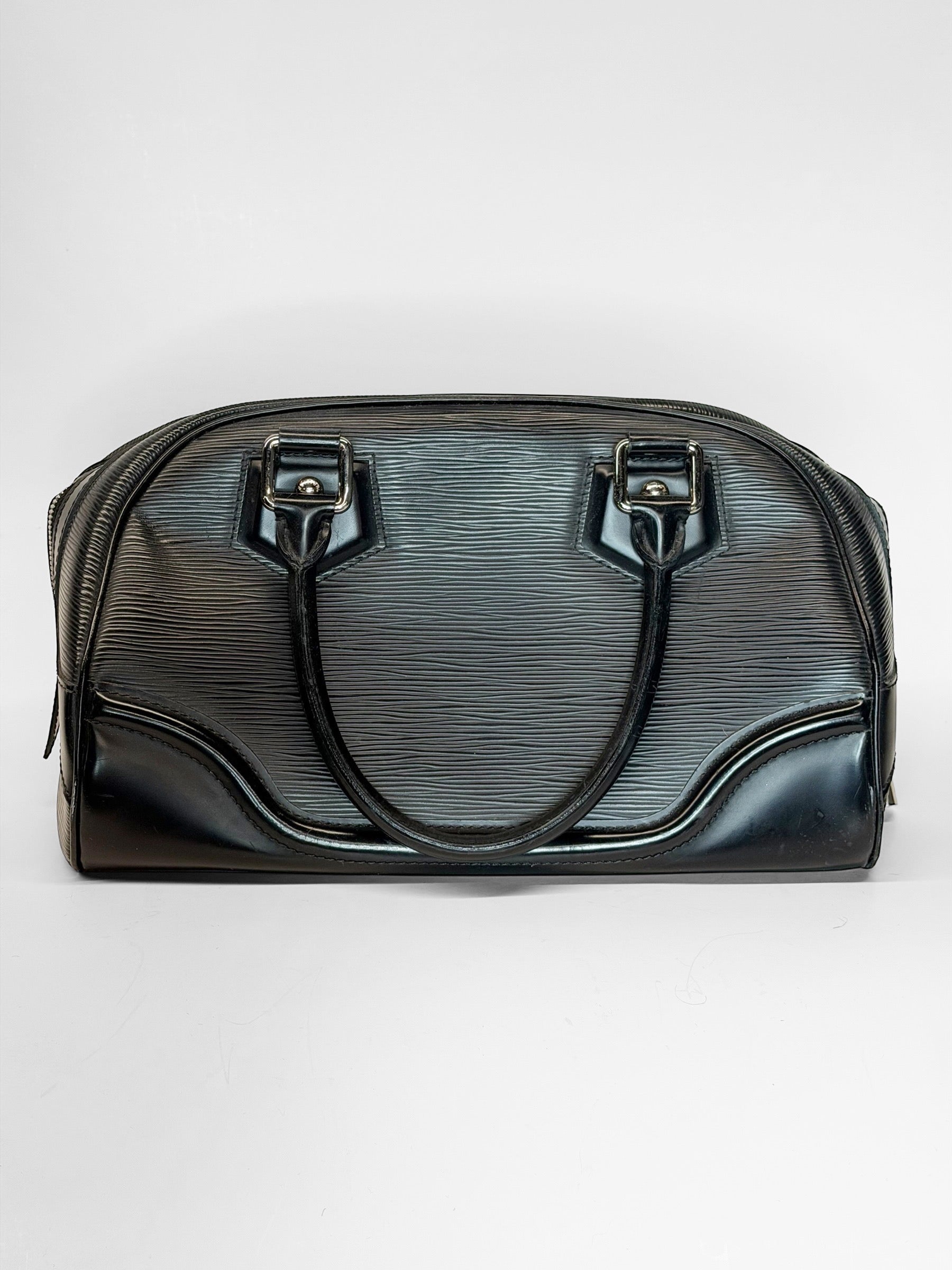 LOUIS VUITTON EPI LEATHER BOWLING BAG BLACK