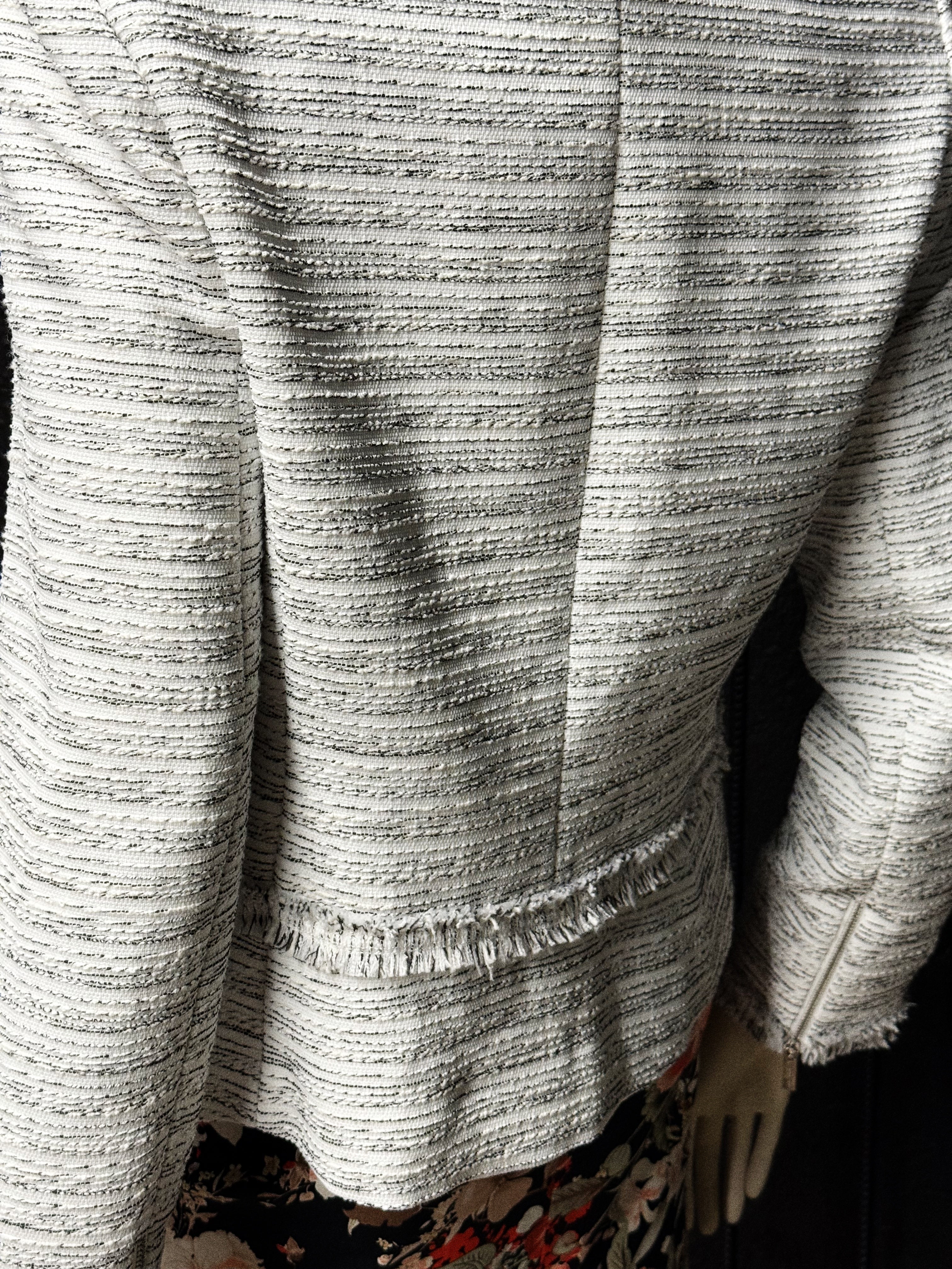 Karl Lagerfeld Textured Zip Jacket