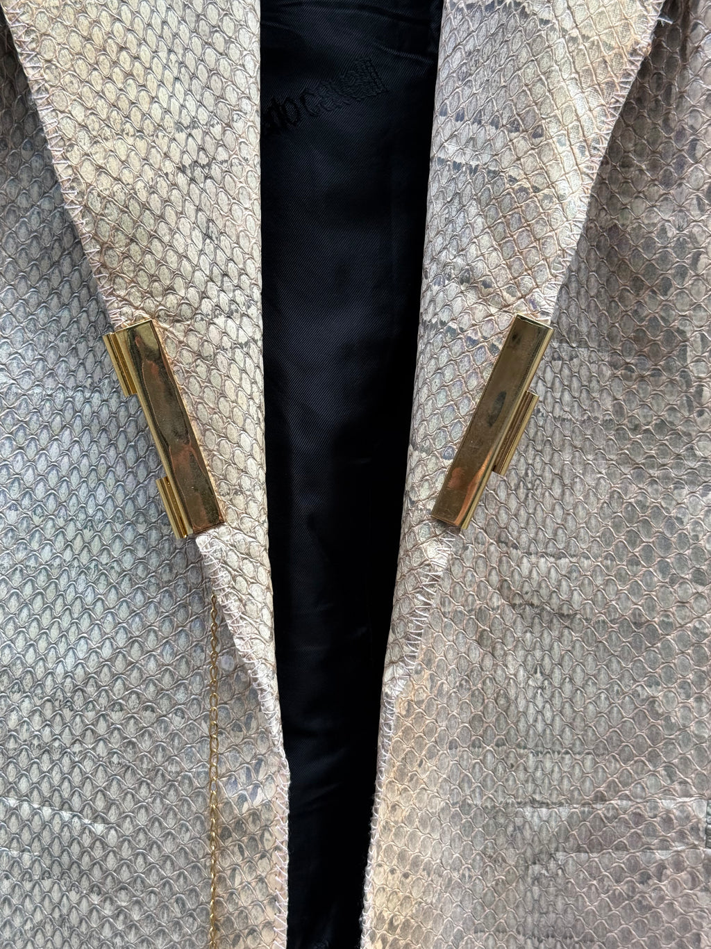 Roberto Cavalli Genuine Leather Blazer