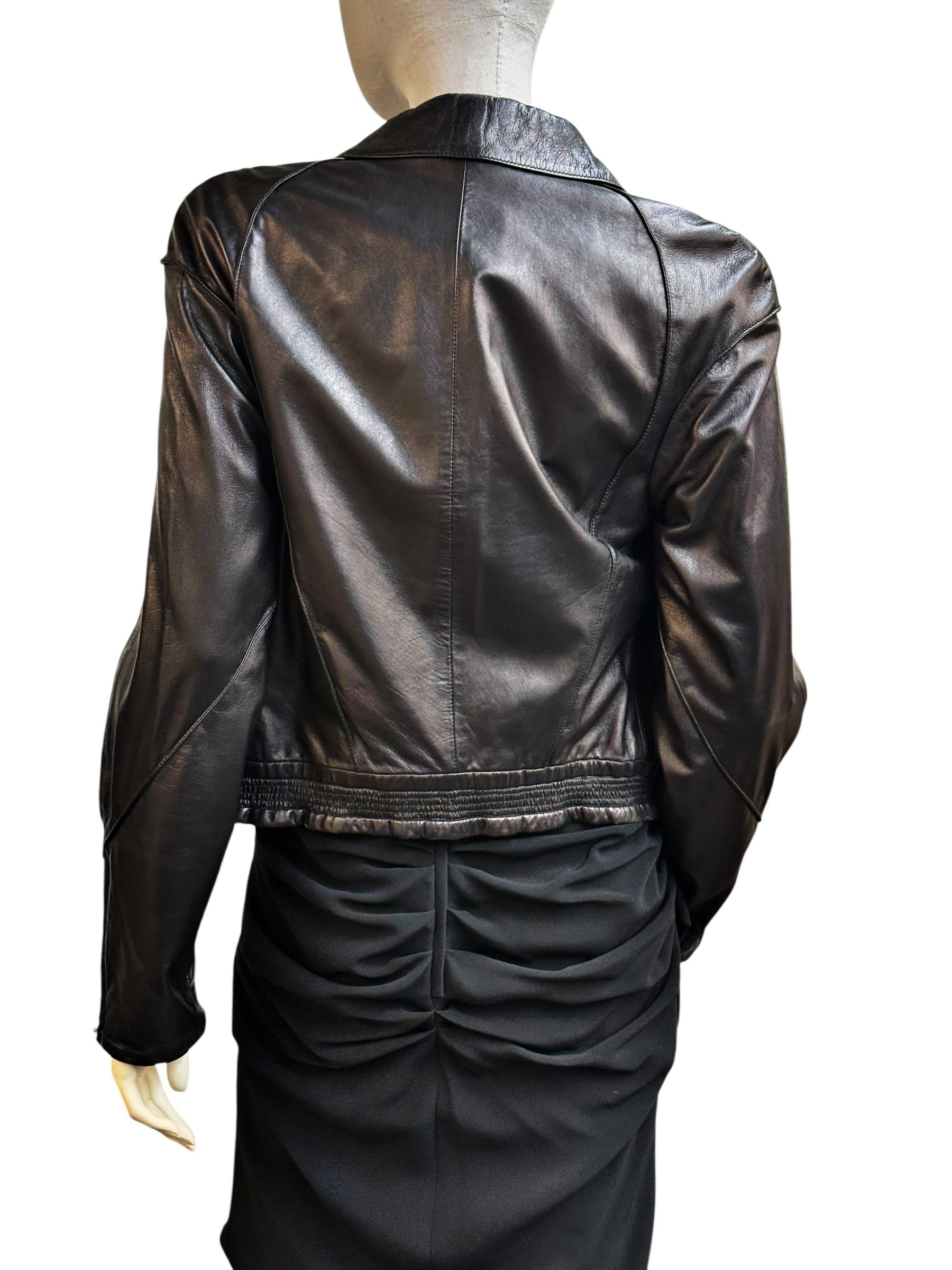 Claude Montana Vintage Leather Jacket - EU 38
