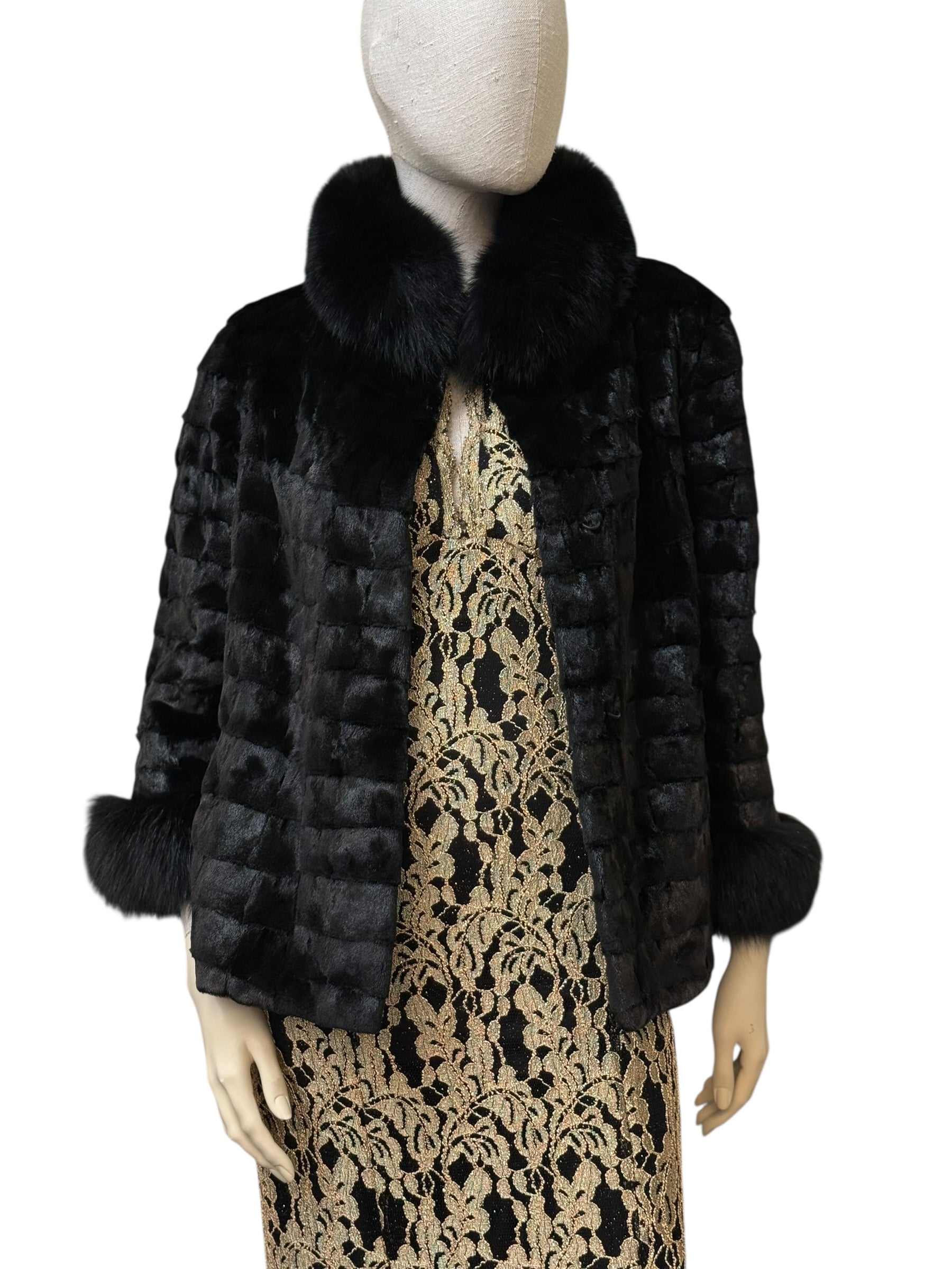 Møller Black Fur Jacket - S