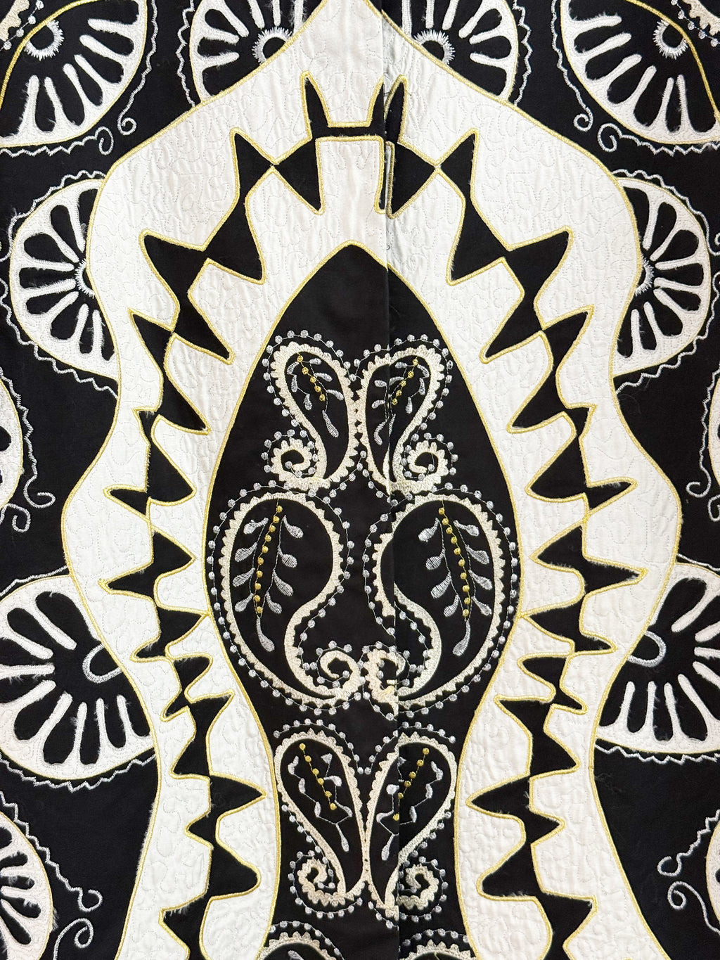 DKNY Embroidered Silk-Appliqué Dress EU 38-40