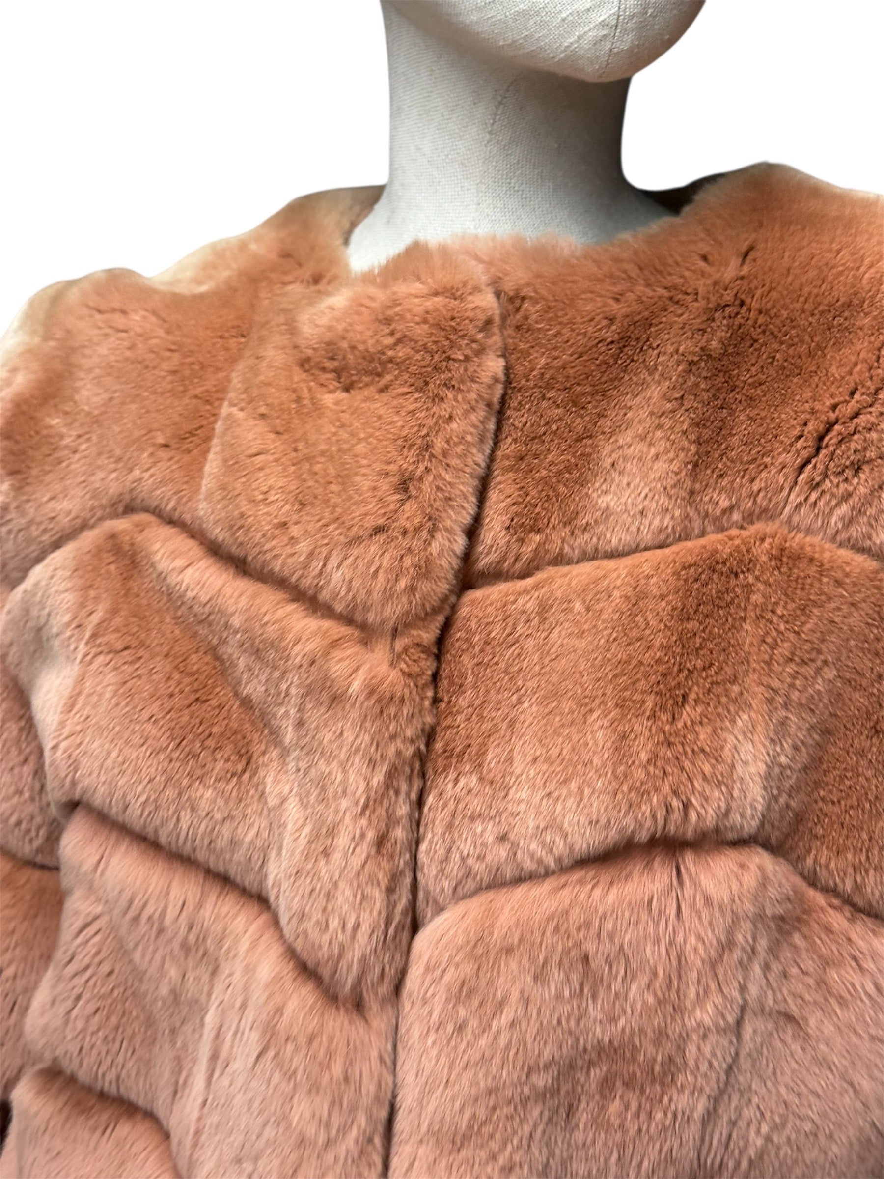 Meteo Yves Salomon rex rabbit fur jacket