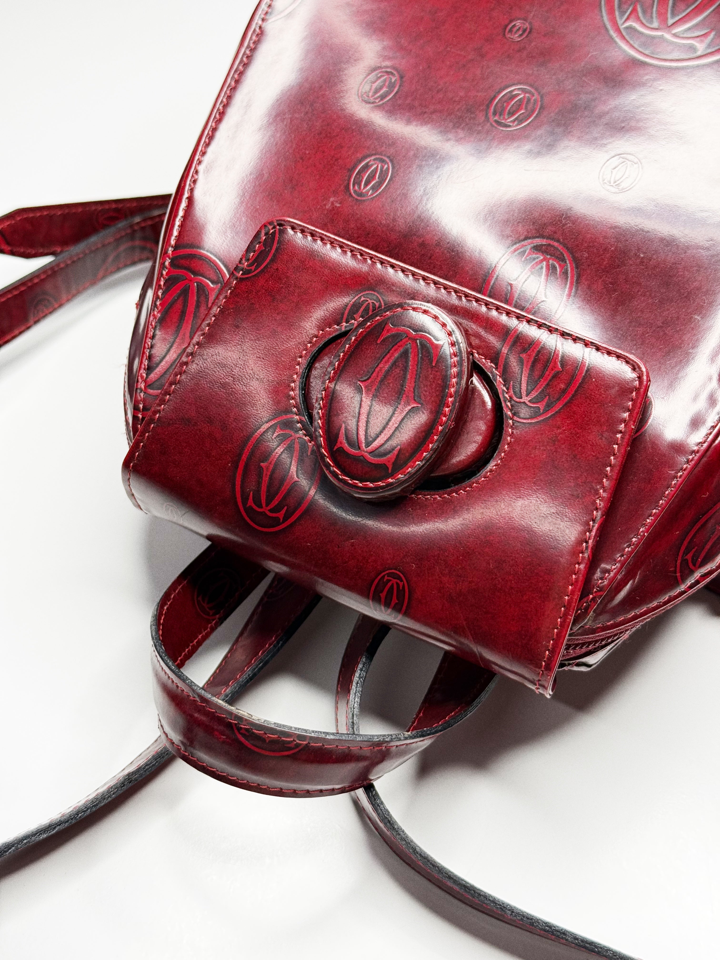 Cartier Happy Birthday Backpack – Bordeaux Red Calf Leather