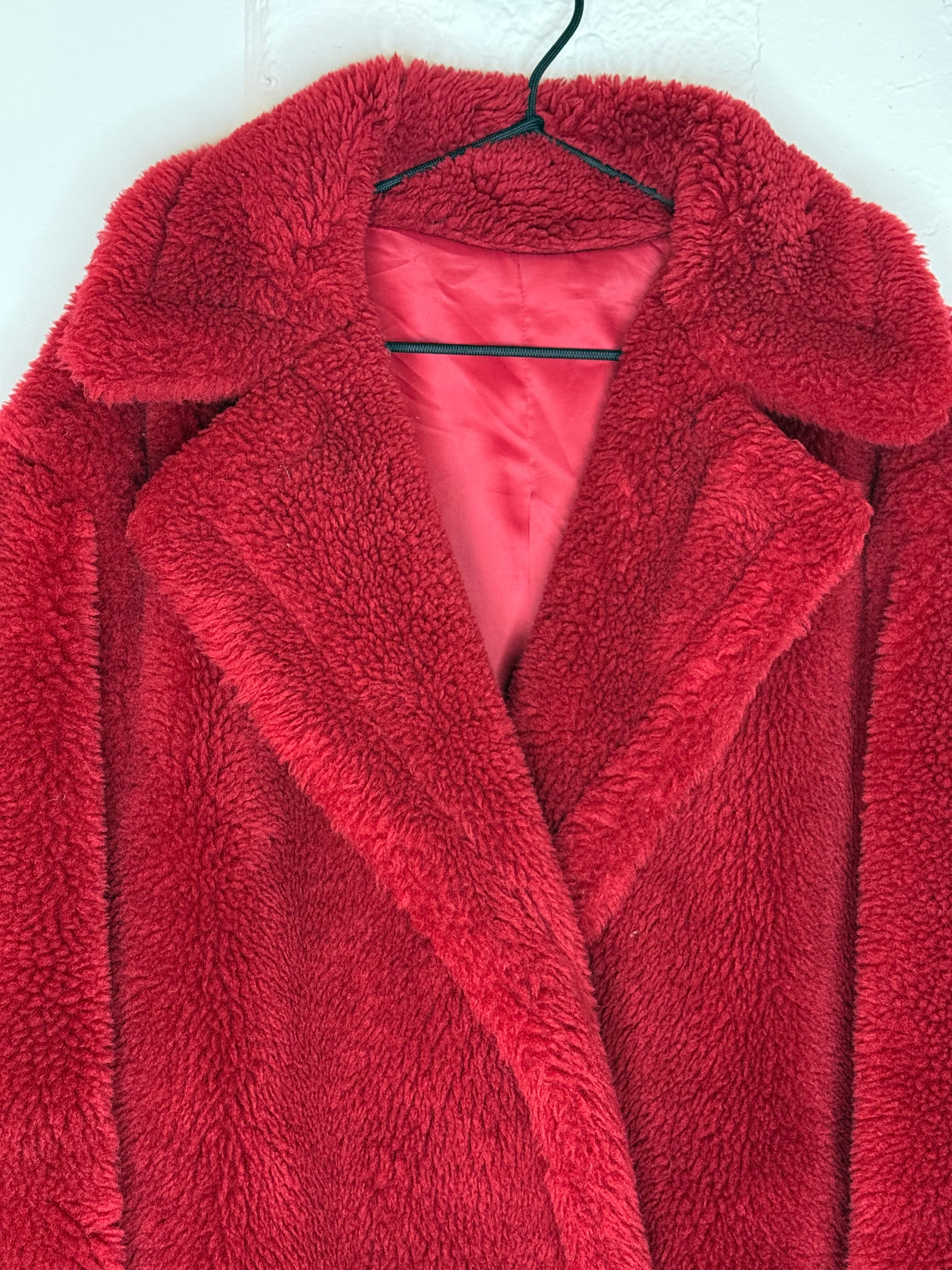 COCO Oversized Faux Shearling Coat -L