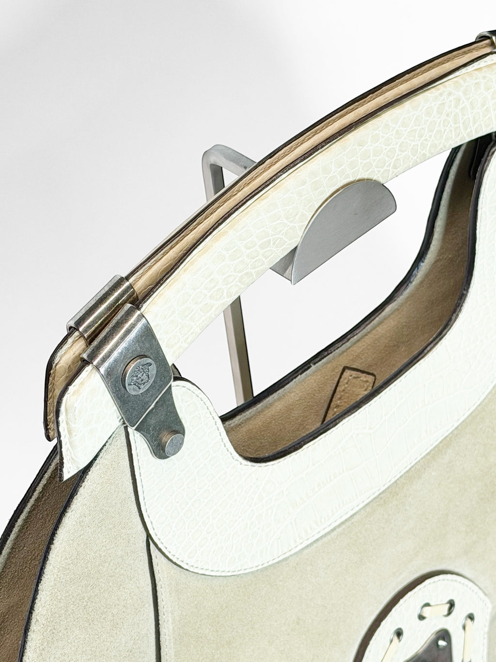 Versace Fall 2003 Runway Leather & Suede Bag