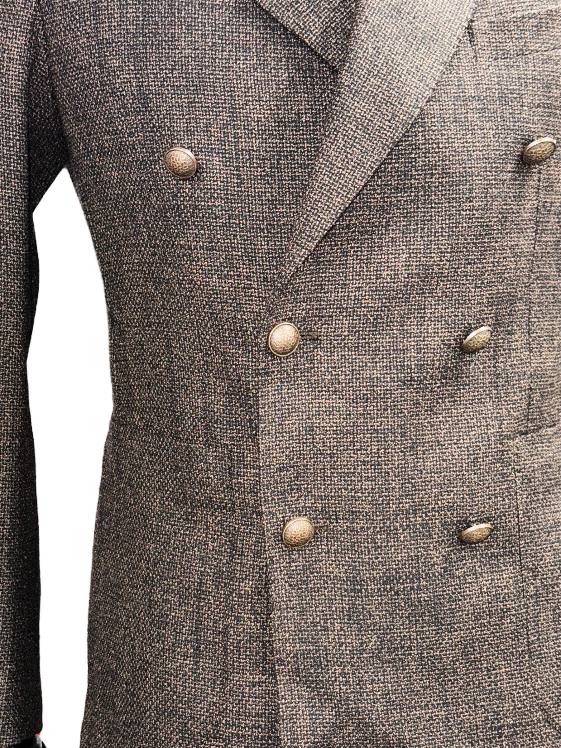 TAGLIATORE Double-Breasted Wool Blend Blazer – Made in Italy